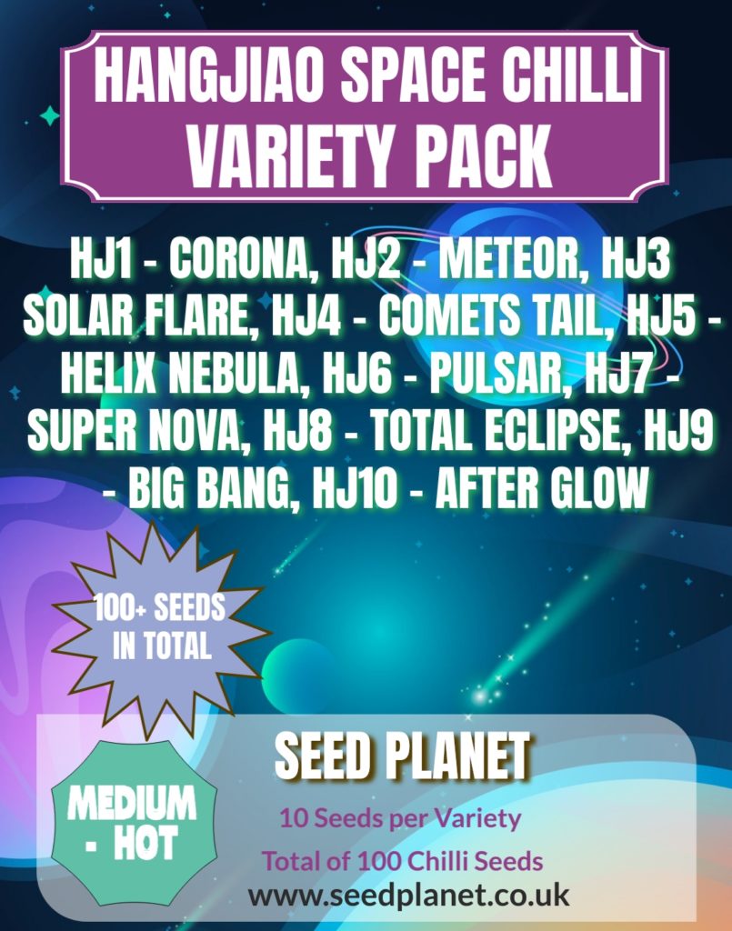 Hangjiao Space Chilli Seeds Variety Pack - Full Pack of all 10 ...