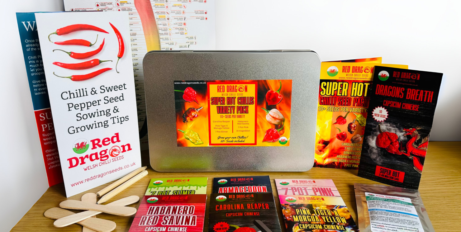 Superhot Chilli Seed Variety Tin