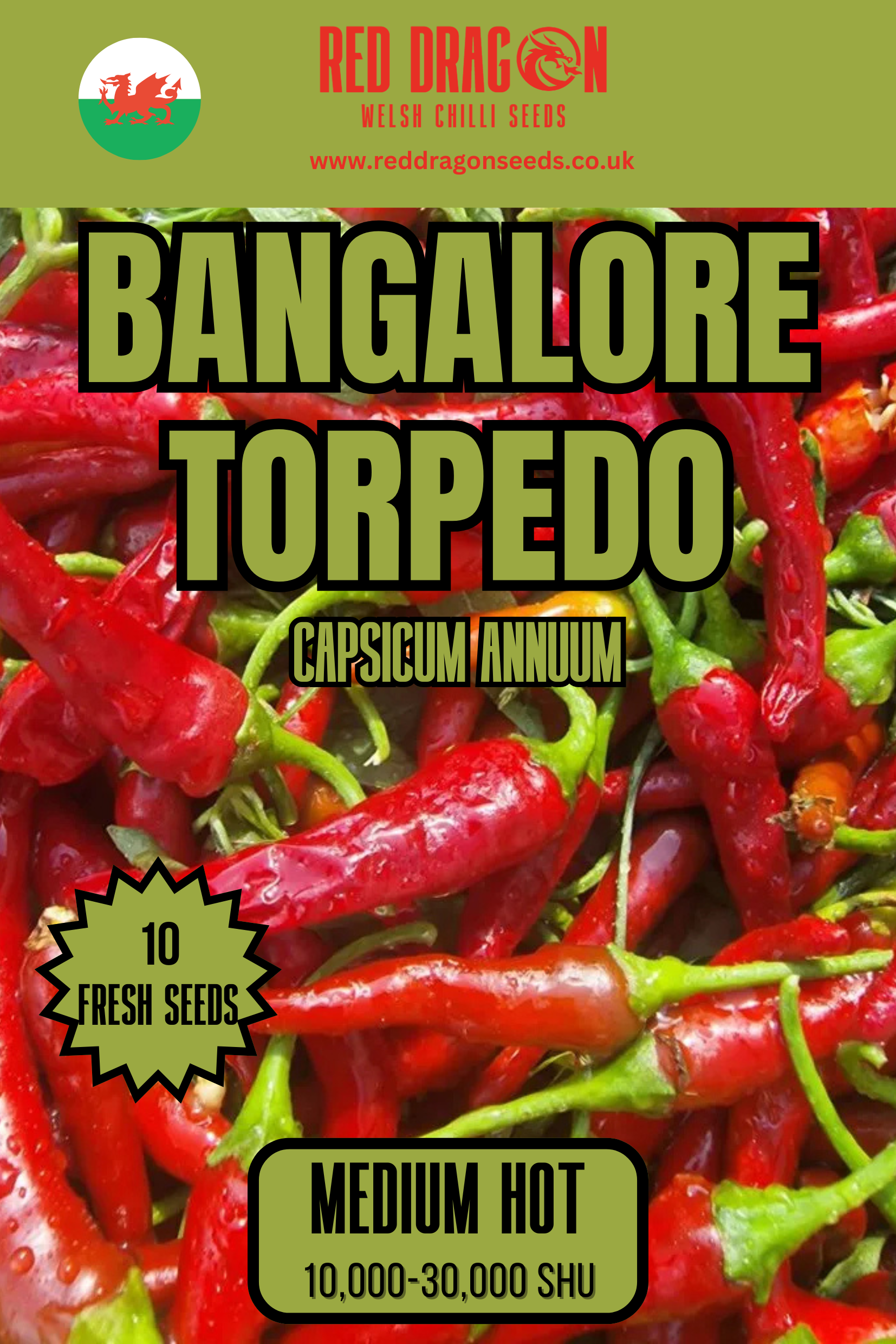 Bangalore Torpedo Chilli Seeds