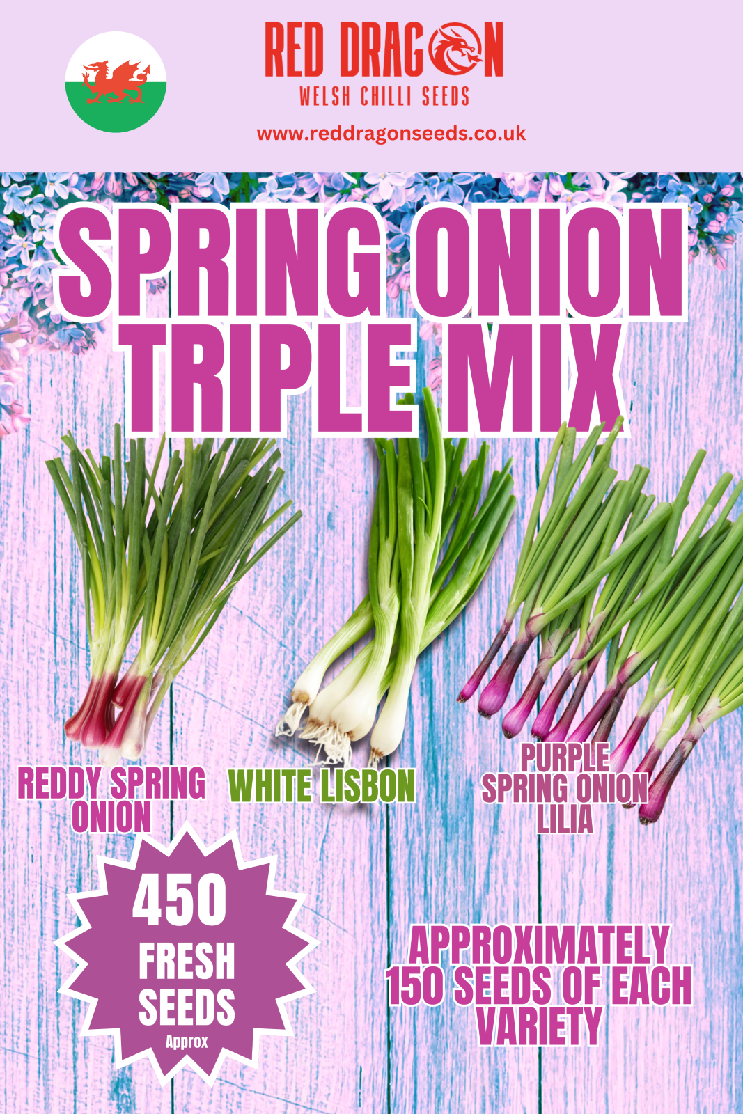 Spring Onion Triple Mix Seeds