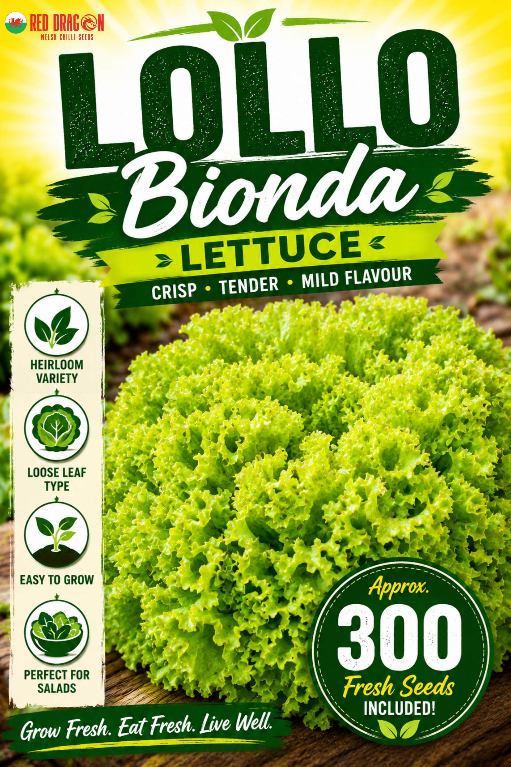 Lollo Bionda Lettuce Seeds