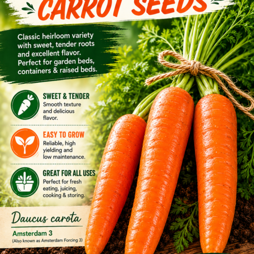 Amsterdam 3 Carrot Seeds