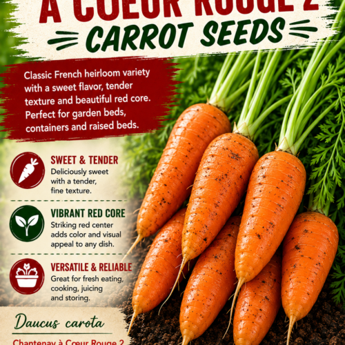 Carrot Chanteney Red Cored 2 Carrot Seeds