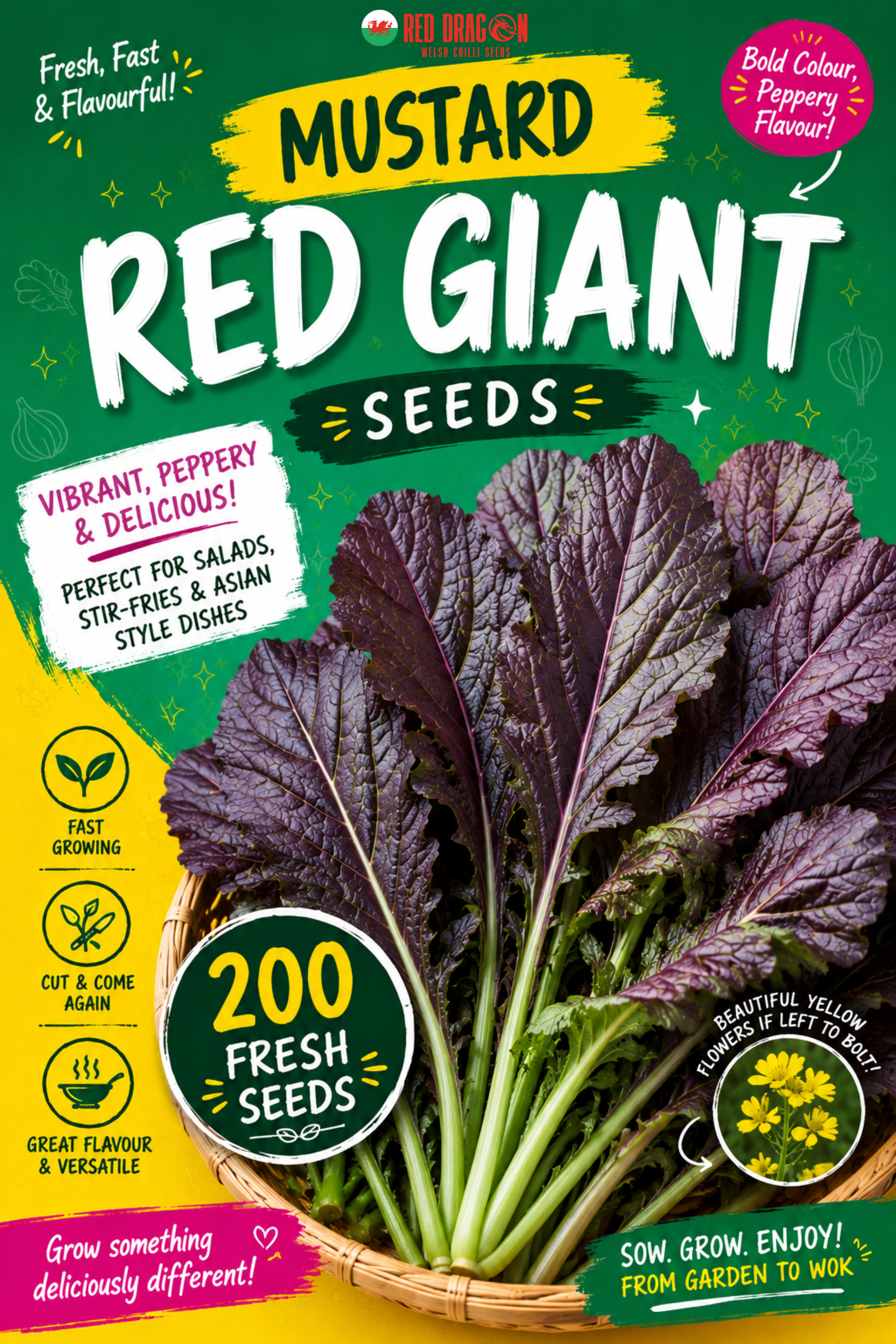 Mustard Red Giant Seeds