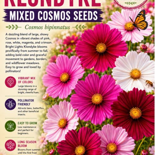 Bright Lights Klondyke Mixed Cosmos Seeds