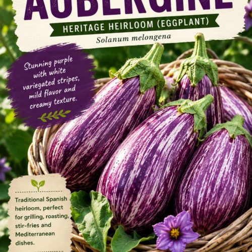 Listada de Gandia Aubergine Seeds