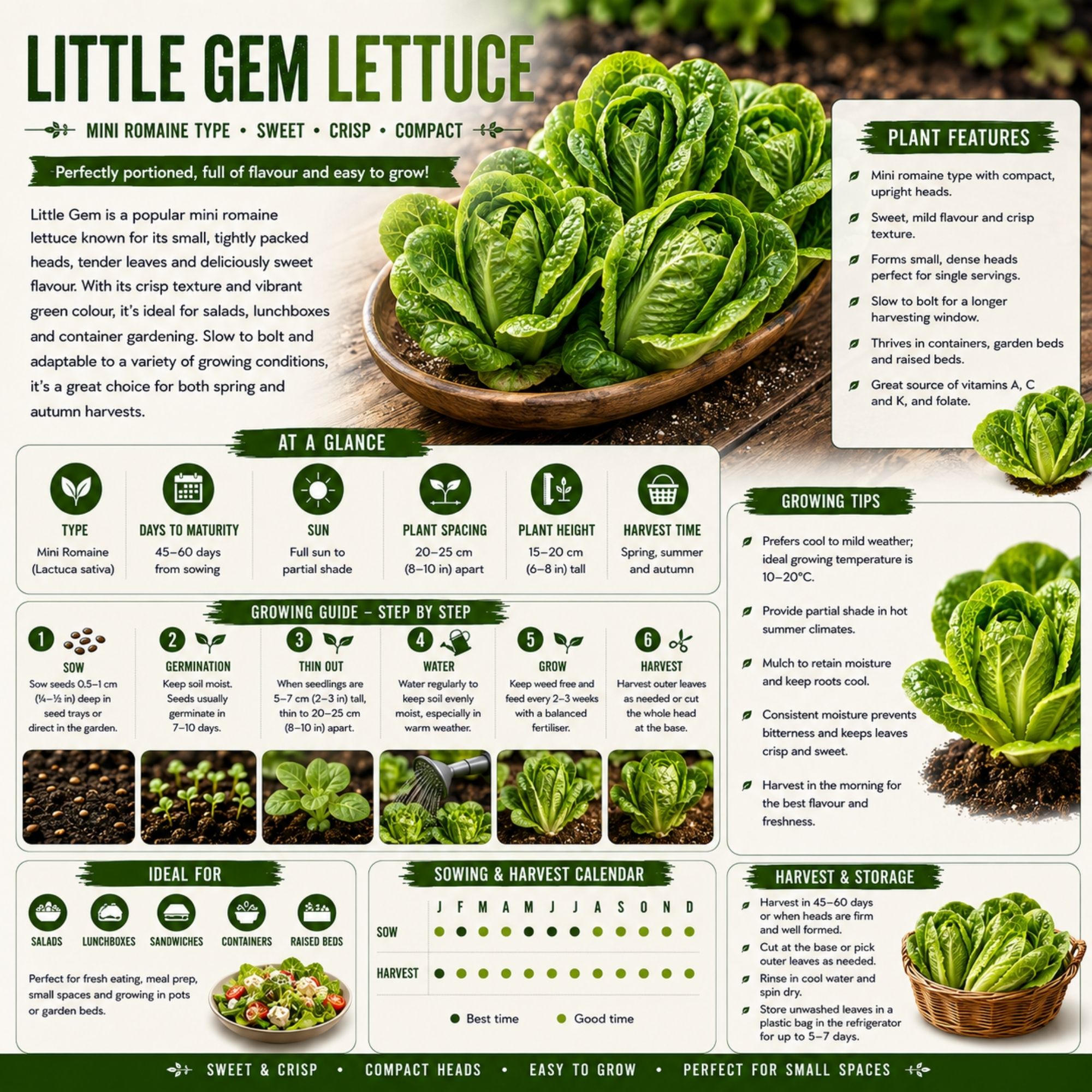 Little Gem Lettuce Seeds - Image 2
