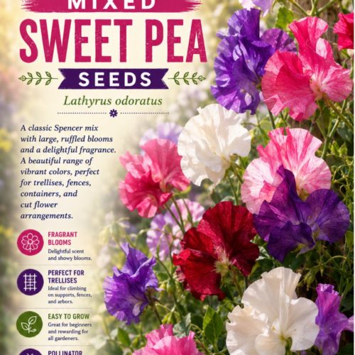 Spencer Mixed Sweet Pea Seeds