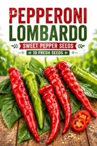 Pepperoni Lombardo Sweet Pepper Seeds