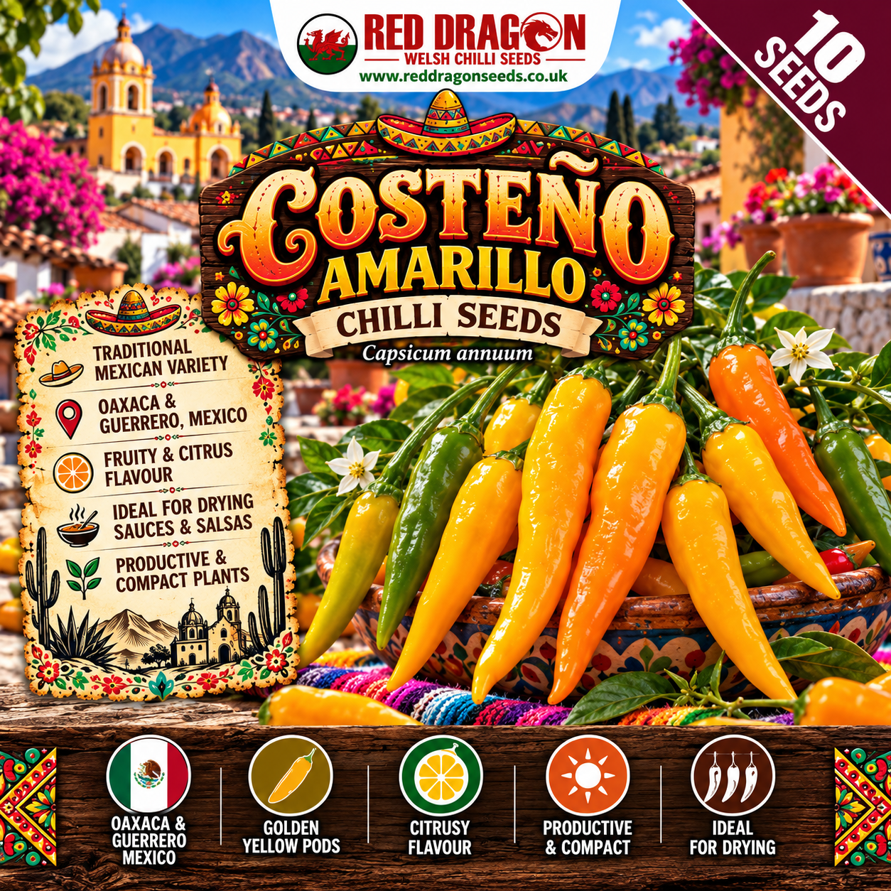Chilli Costeño Amarillo Chilli Seeds