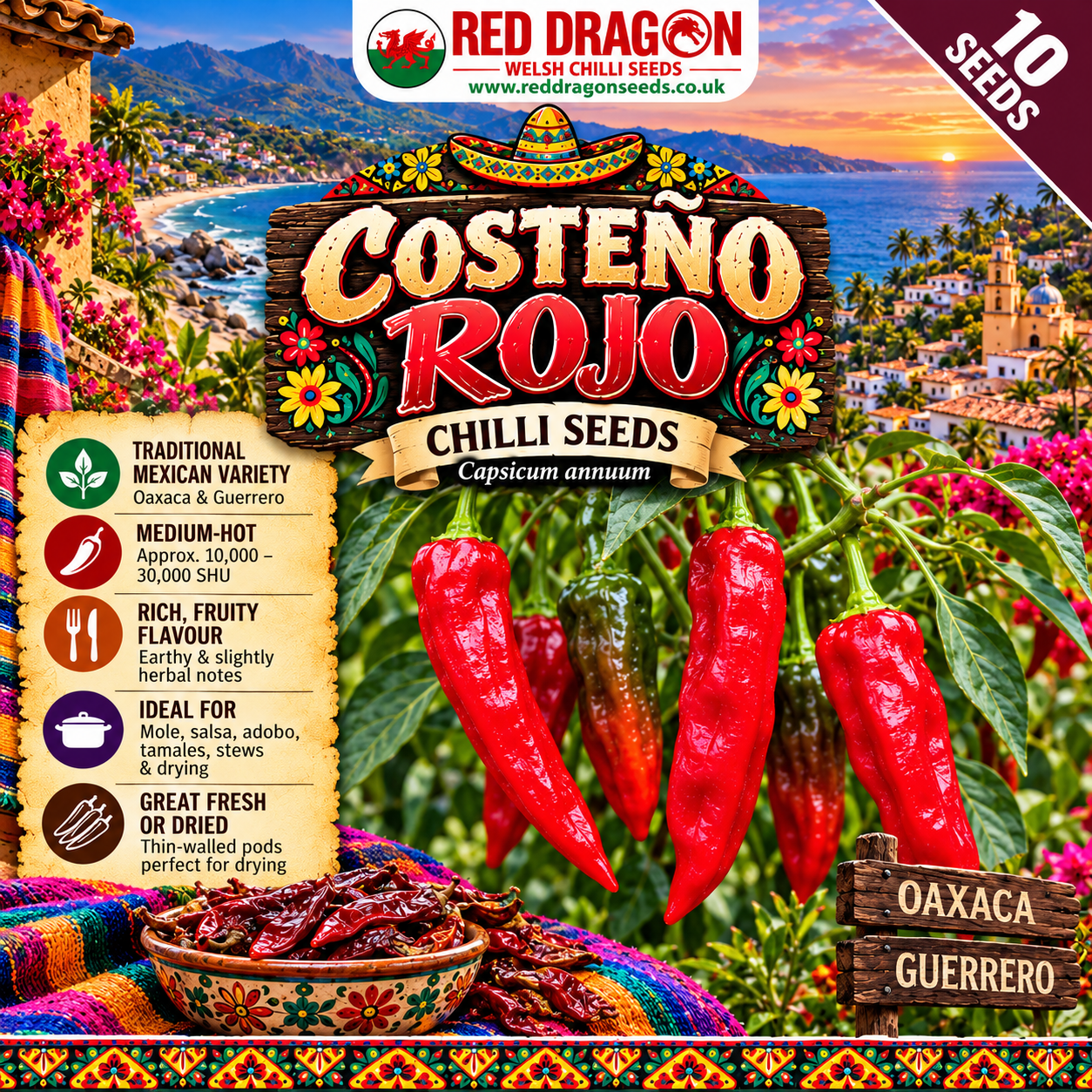 Costeño Rojo Chilli Seeds