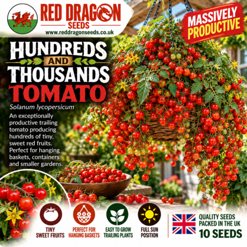 Hundreds of Sweet Trailing Tomatoes
