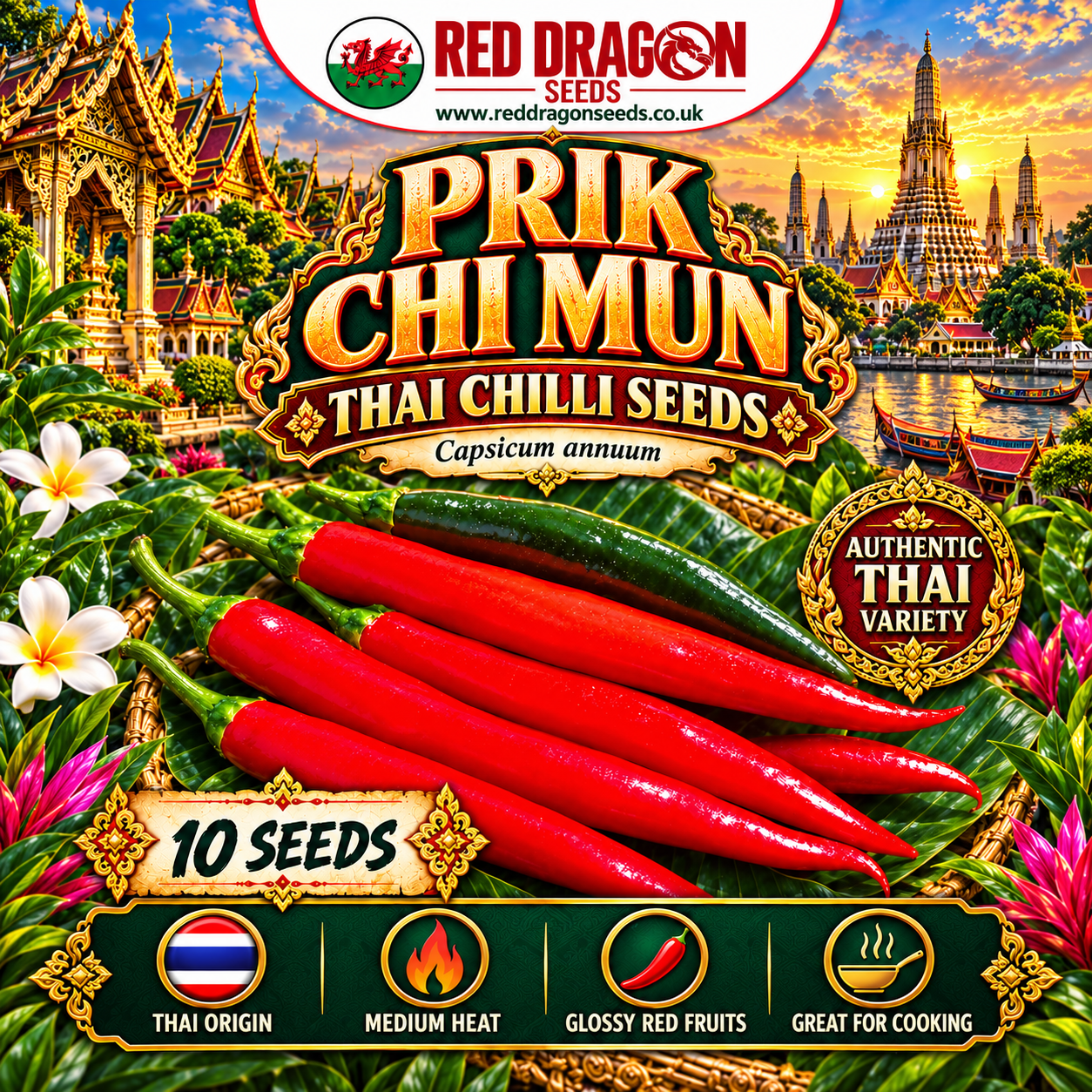 Prik Chi Mun Thai Chilli Seeds