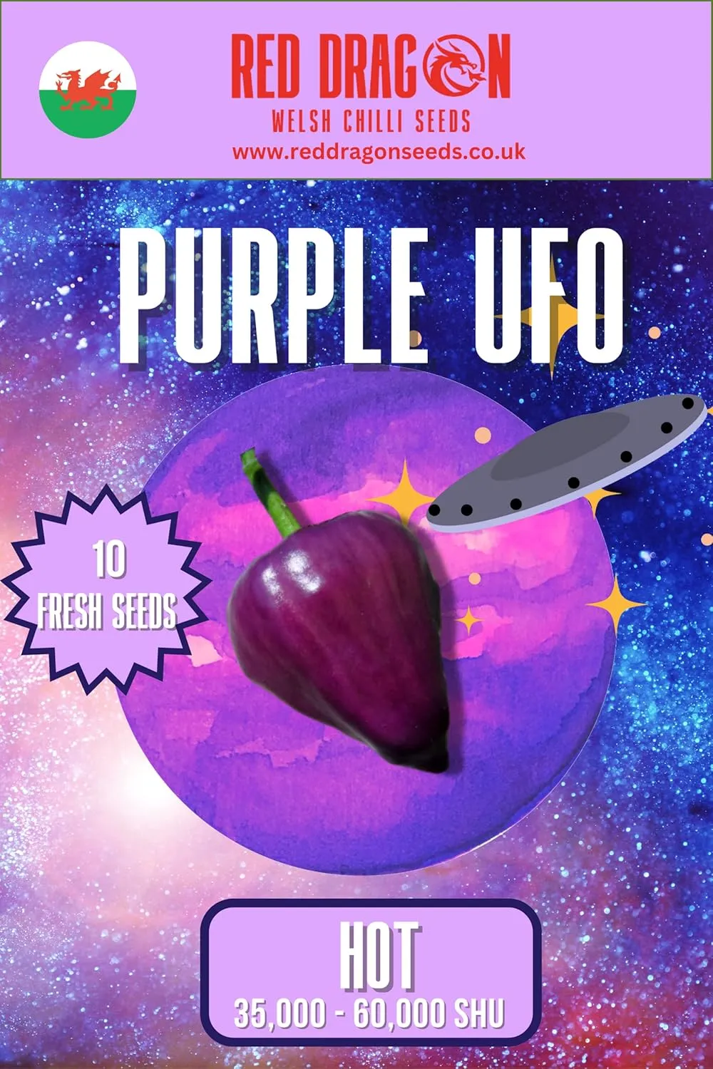 Purple UFO Chilli Seeds