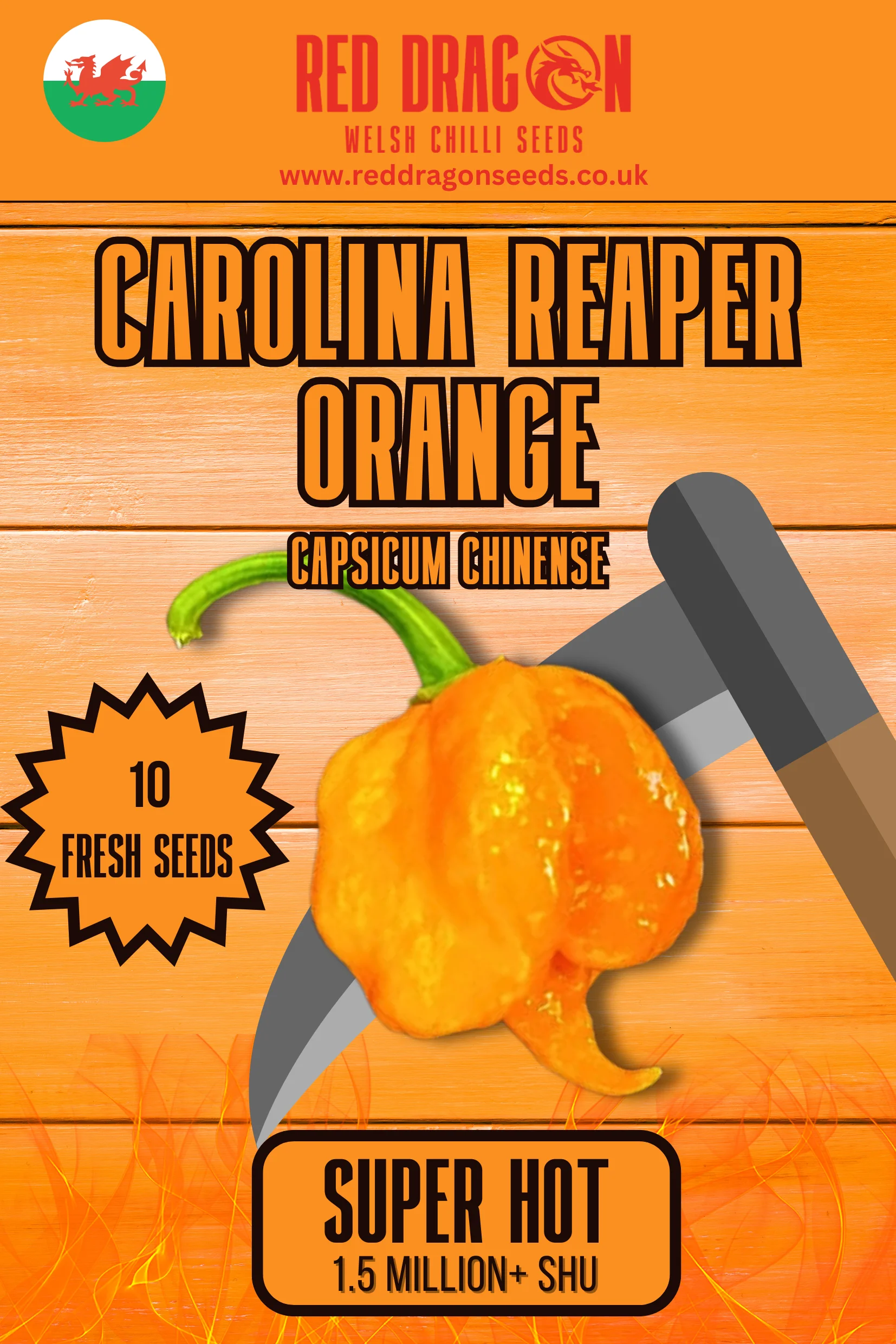 Carolina Reaper Orange Chilli Seeds