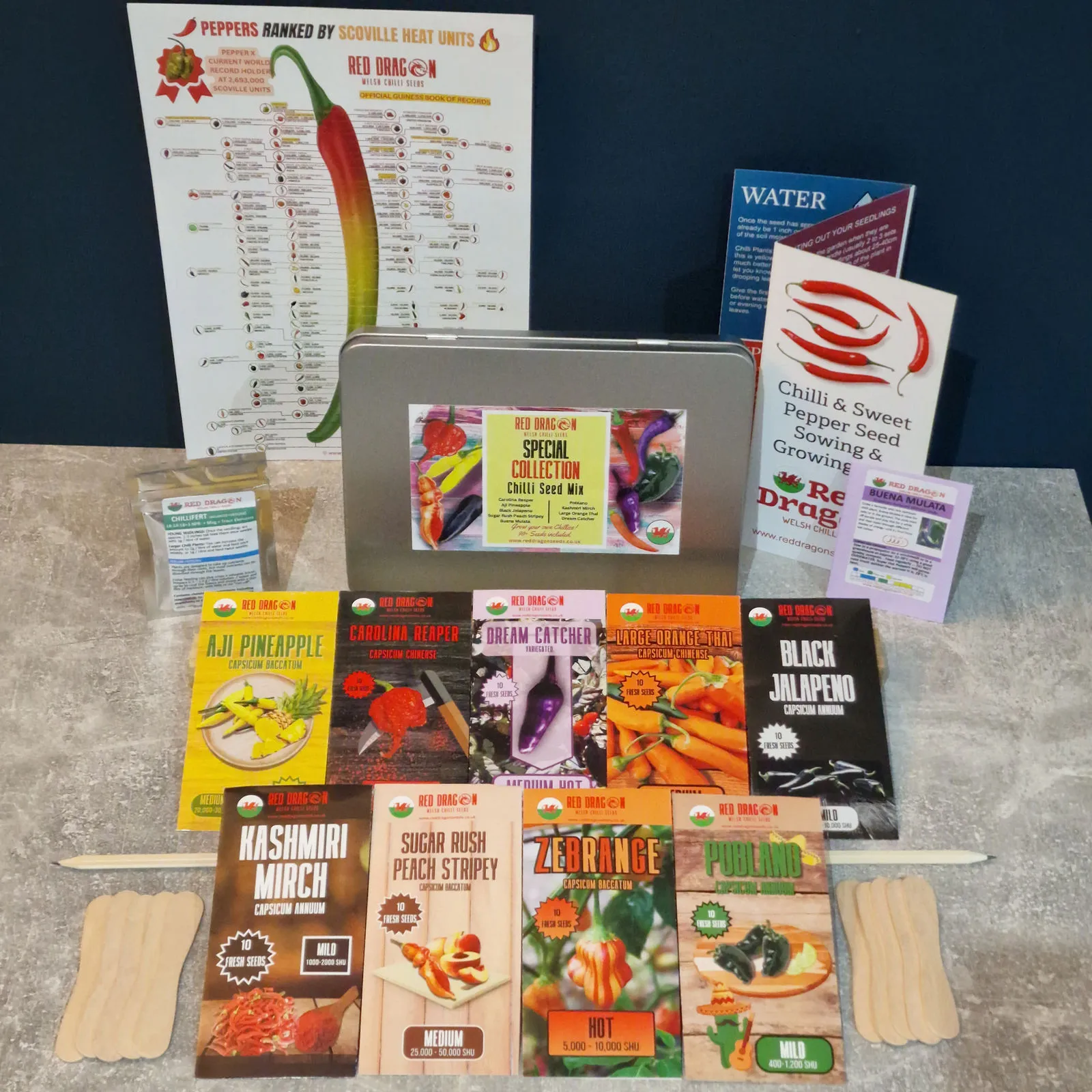 Chilli Seed Kit Special Collection - 10 Incredible Chilli Pepper Varieties