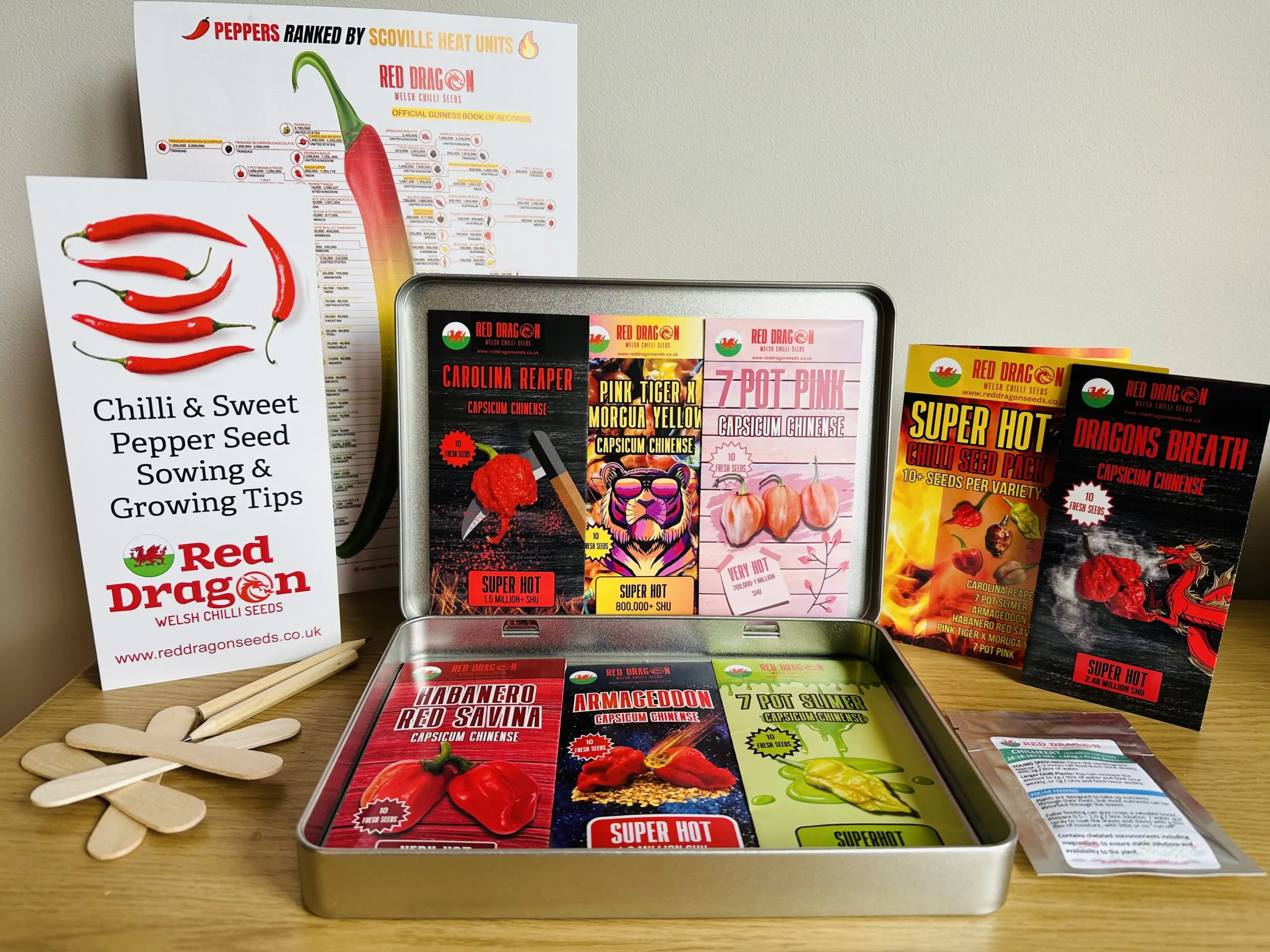 Super Hot Chilli Seeds - Tin Edition - Image 3