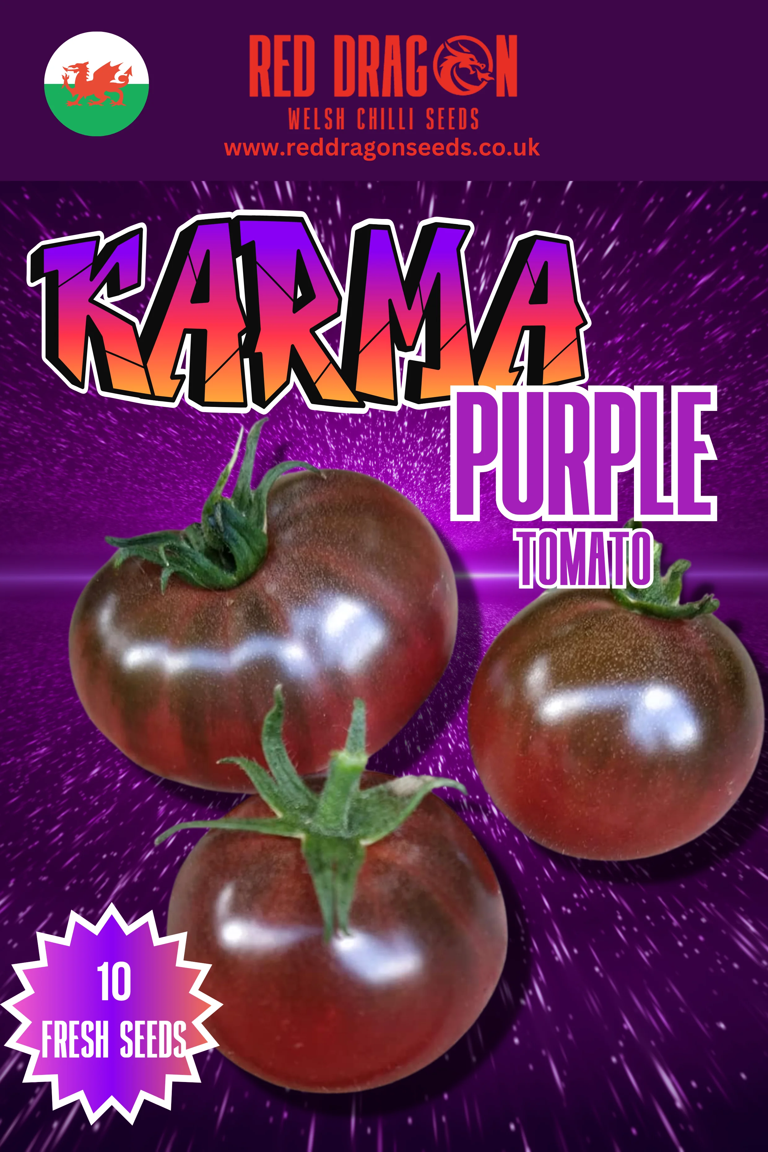 Karma Purple Multiflora Tomato Seeds