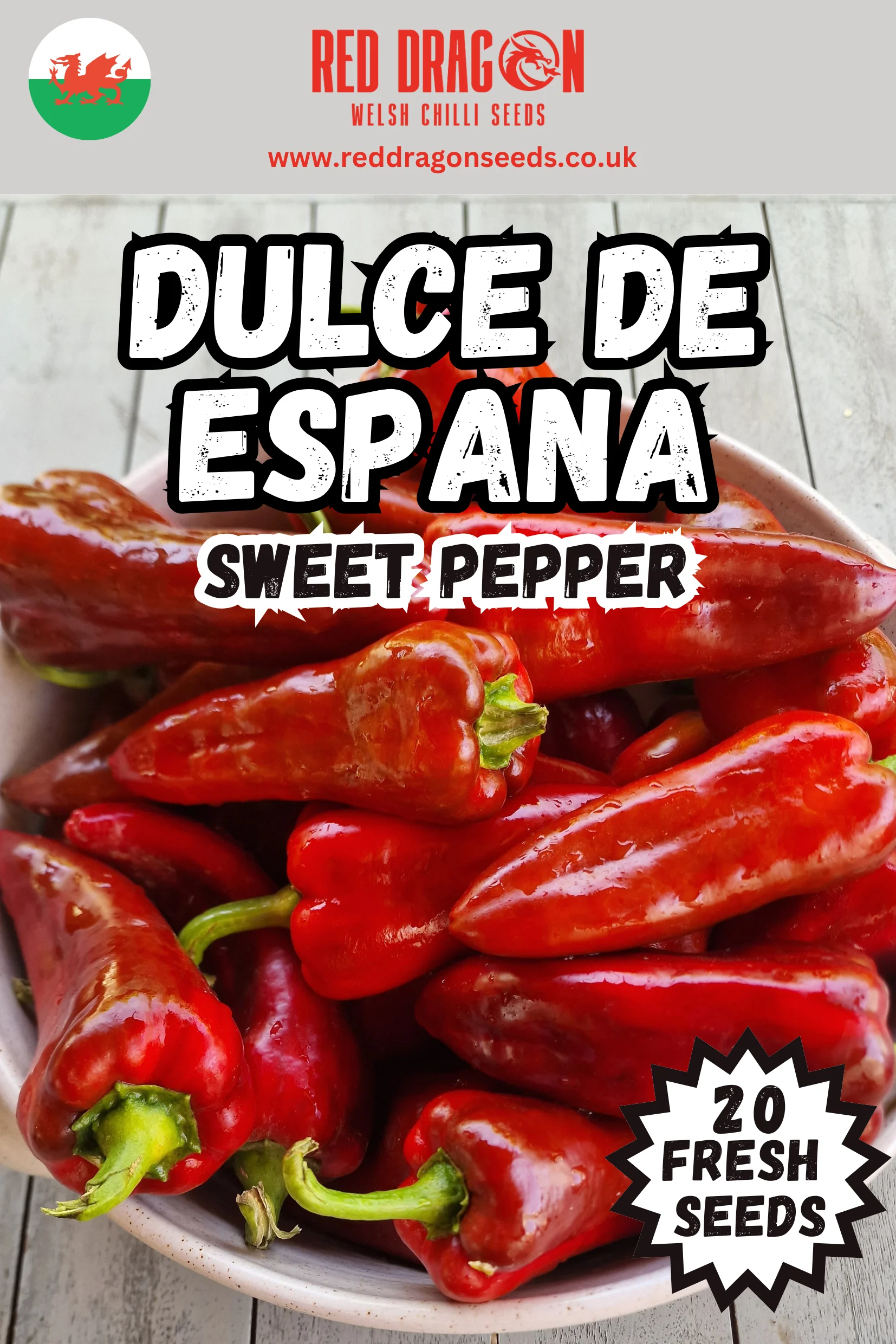 Dulce De Espana Sweet Pepper Seeds