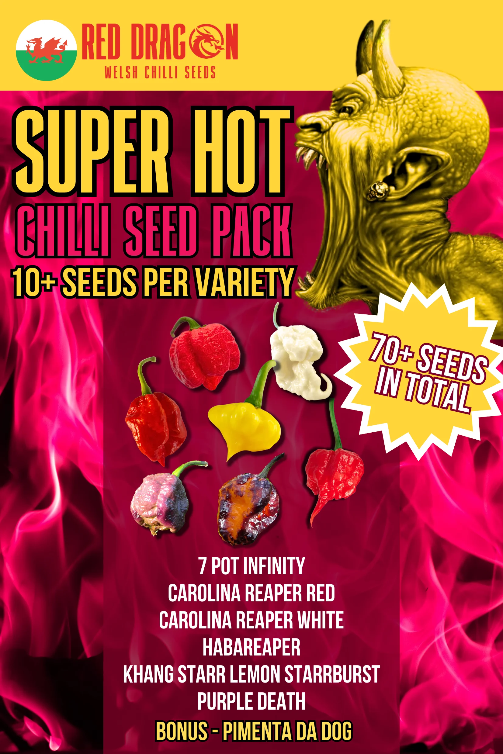 Super Hot Chilli Seed Variety Pack V2
