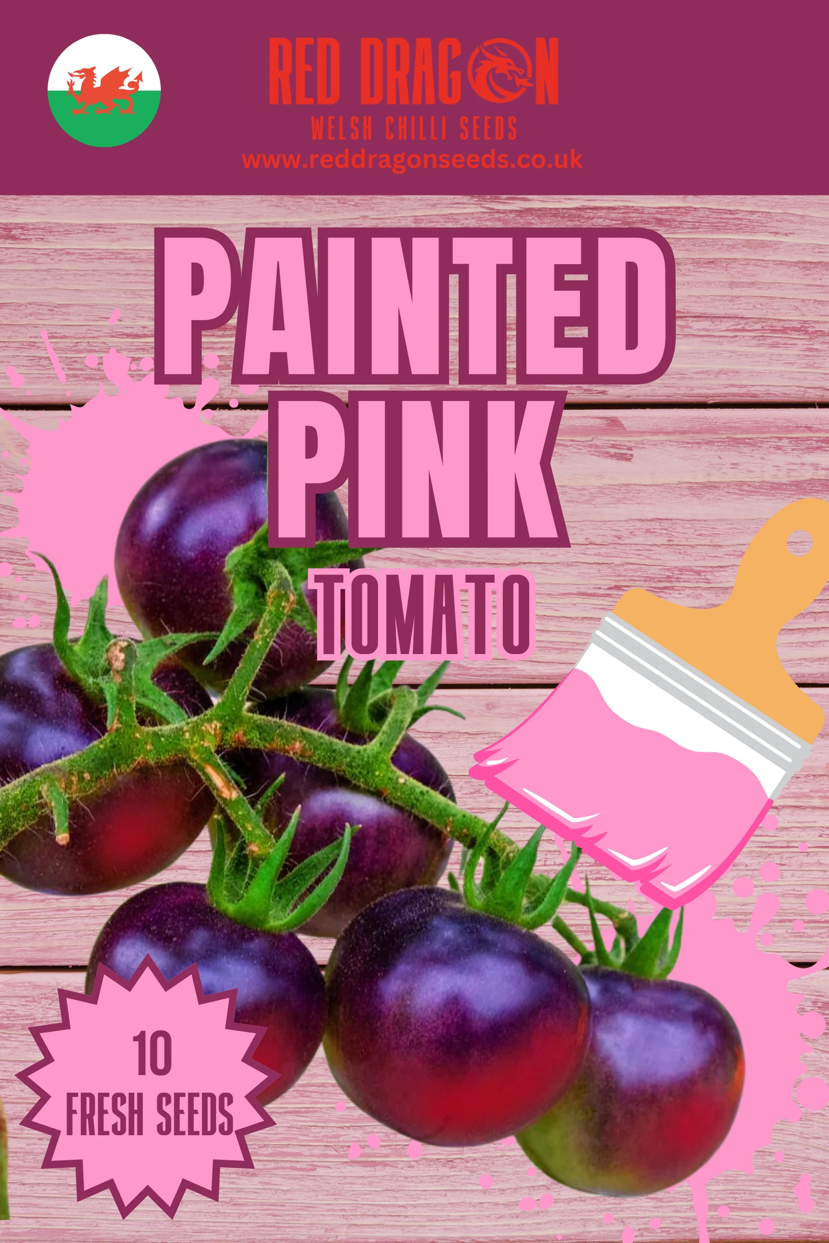 Painted Pink Tomato Seeds