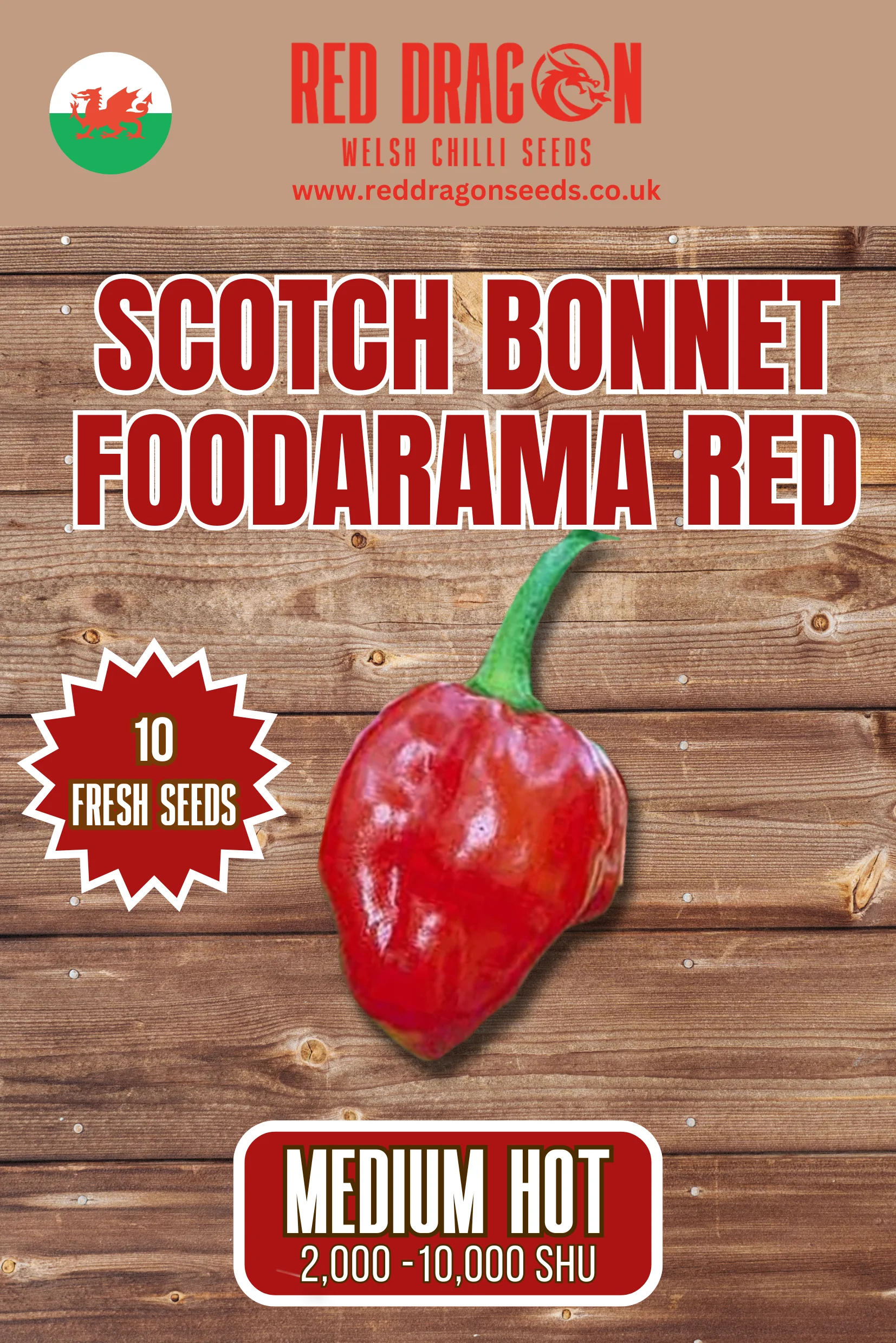 Scotch Bonnet Foodarama Red Chilli Seeds