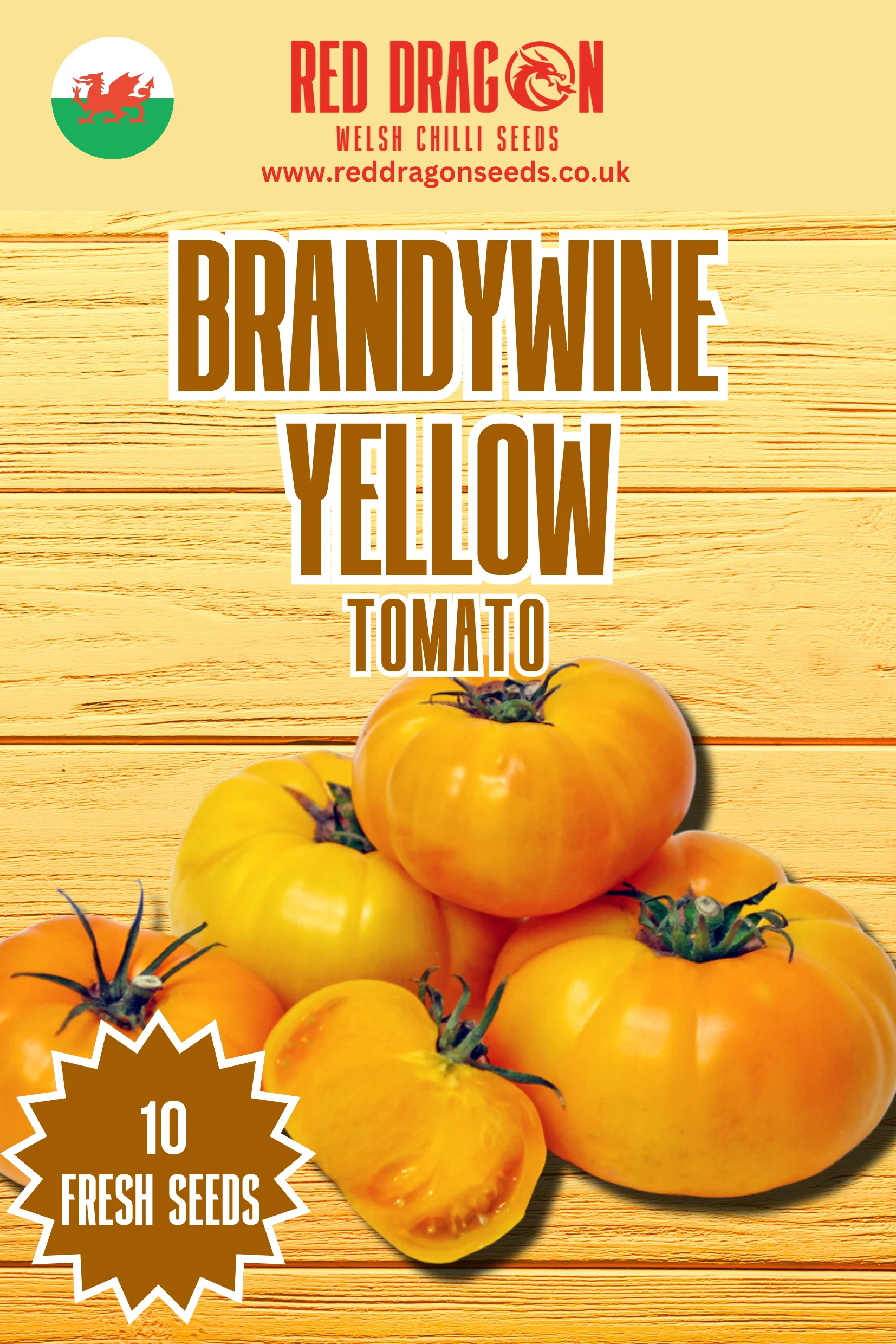 Brandywine Yellow Tomato Seeds