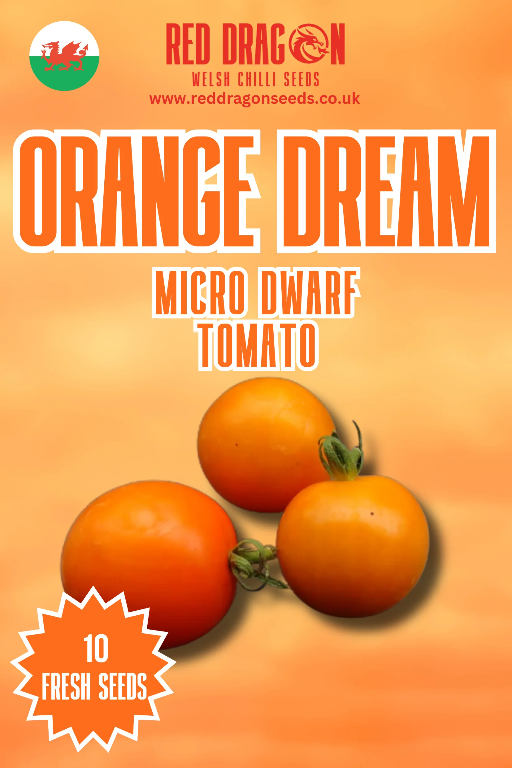 Orange Dream Micro Dwarf Tomato Seeds