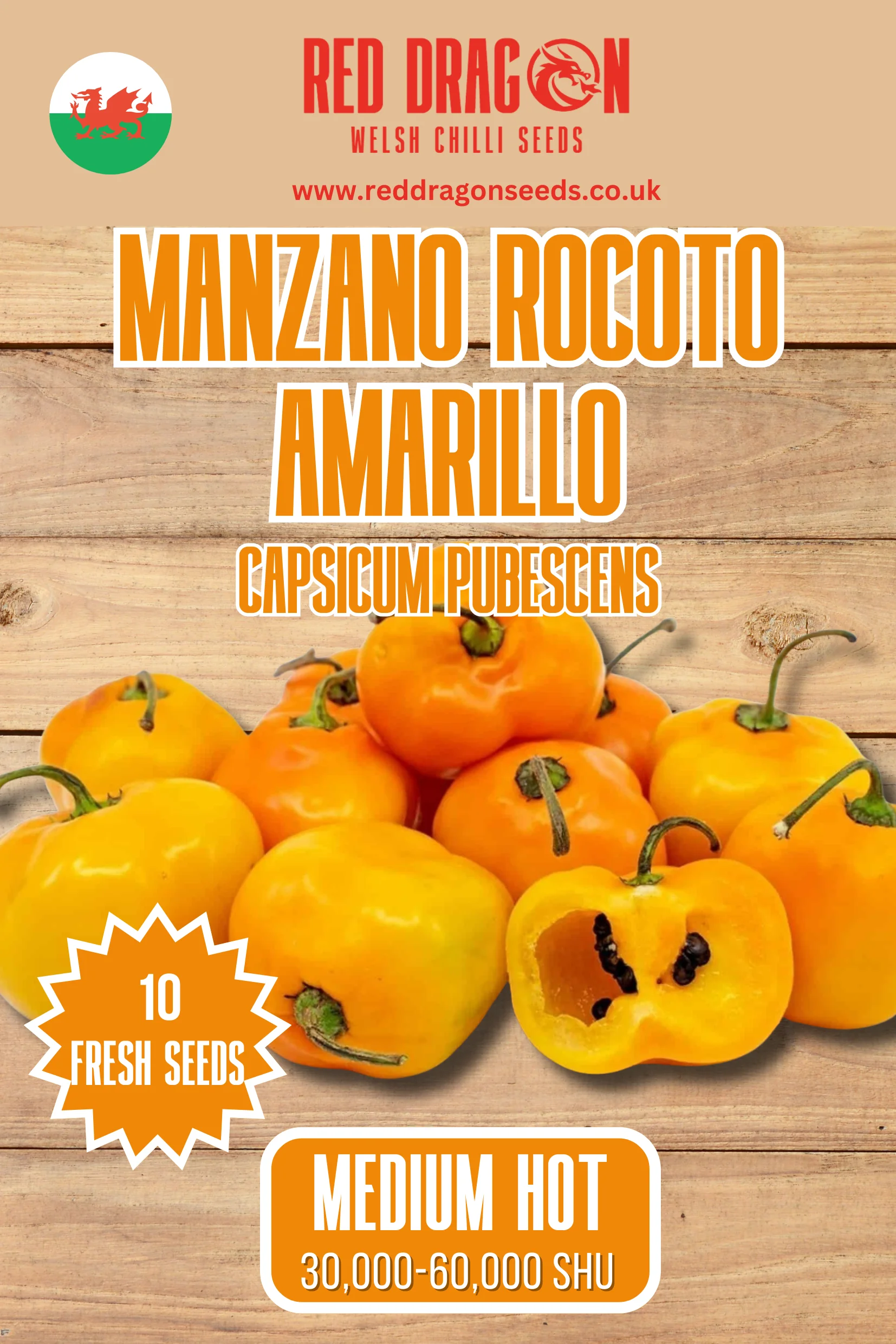 Manzano Rocoto Amarillo Chilli Seeds