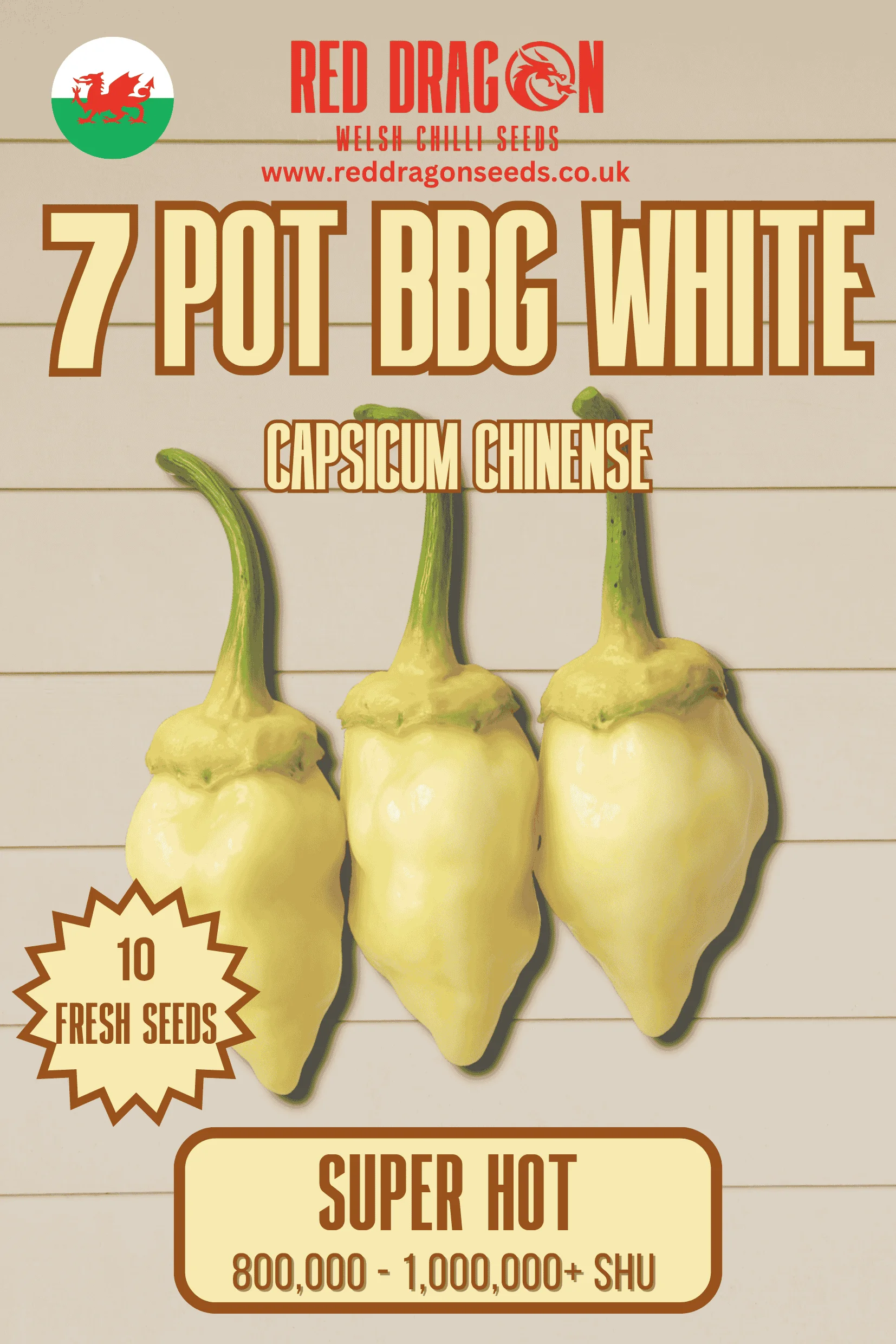 7 Pot BBG White Chilli Seeds