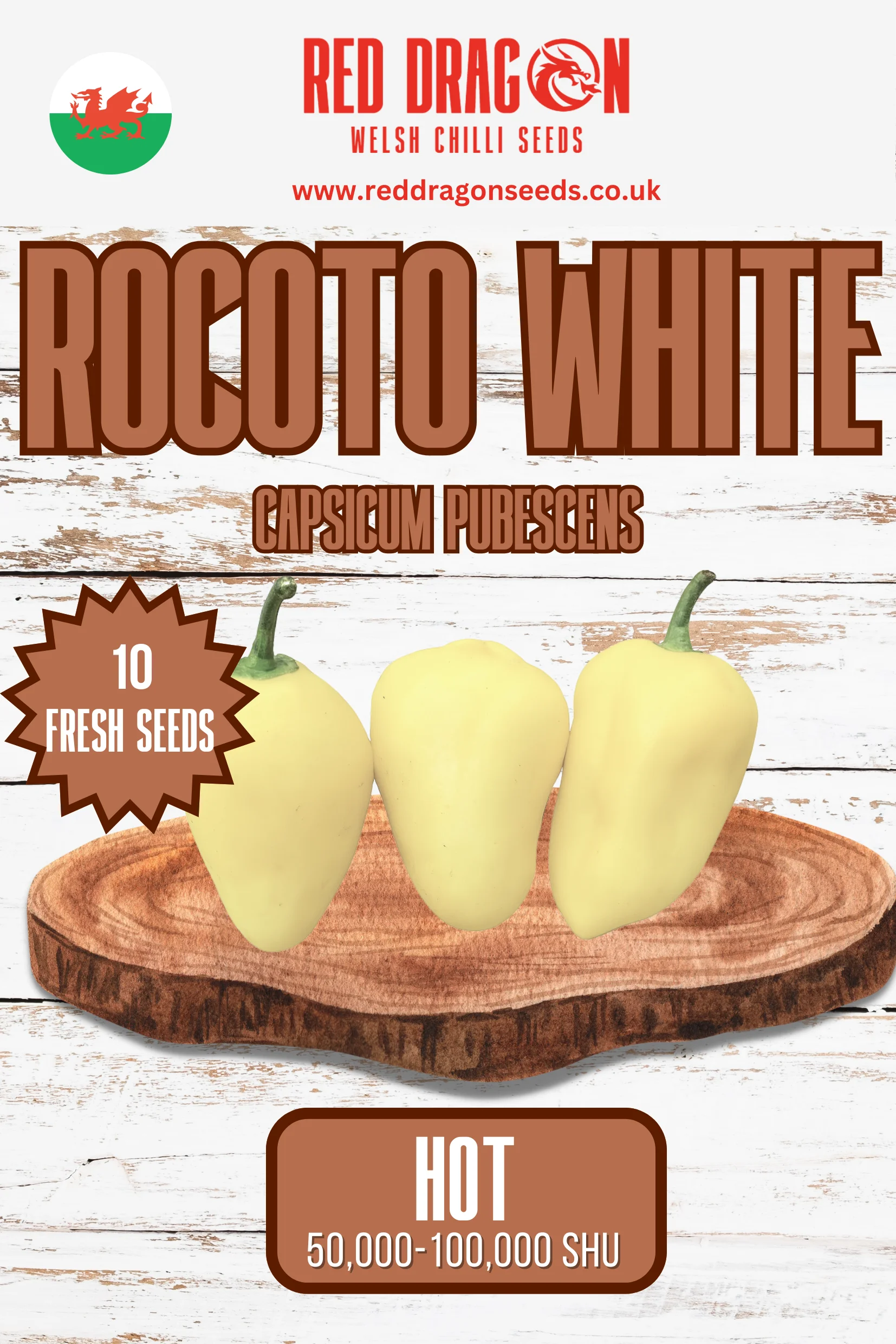 Rocoto White Chilli Seeds