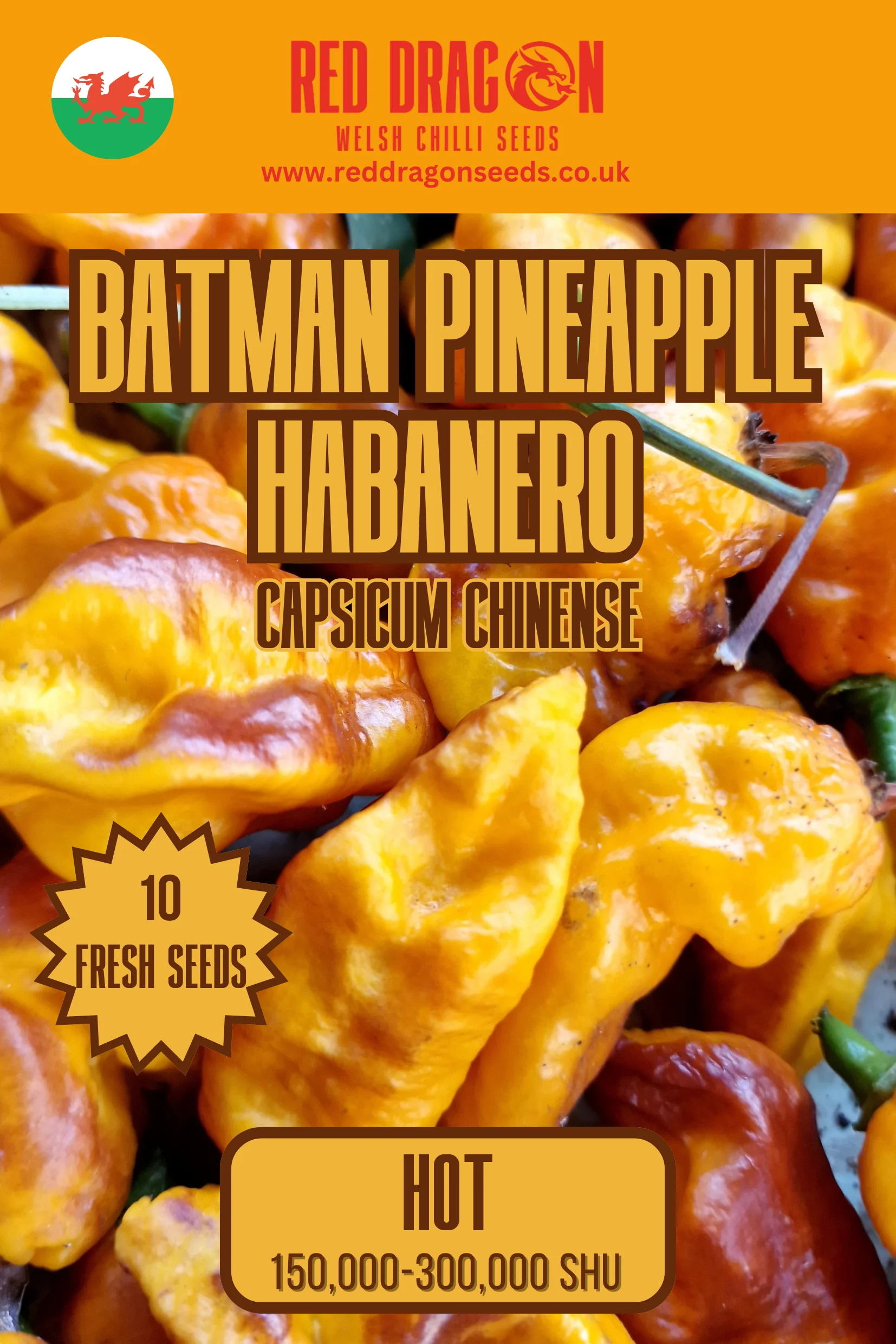 Batman Pineapple Habanero Chilli Seeds