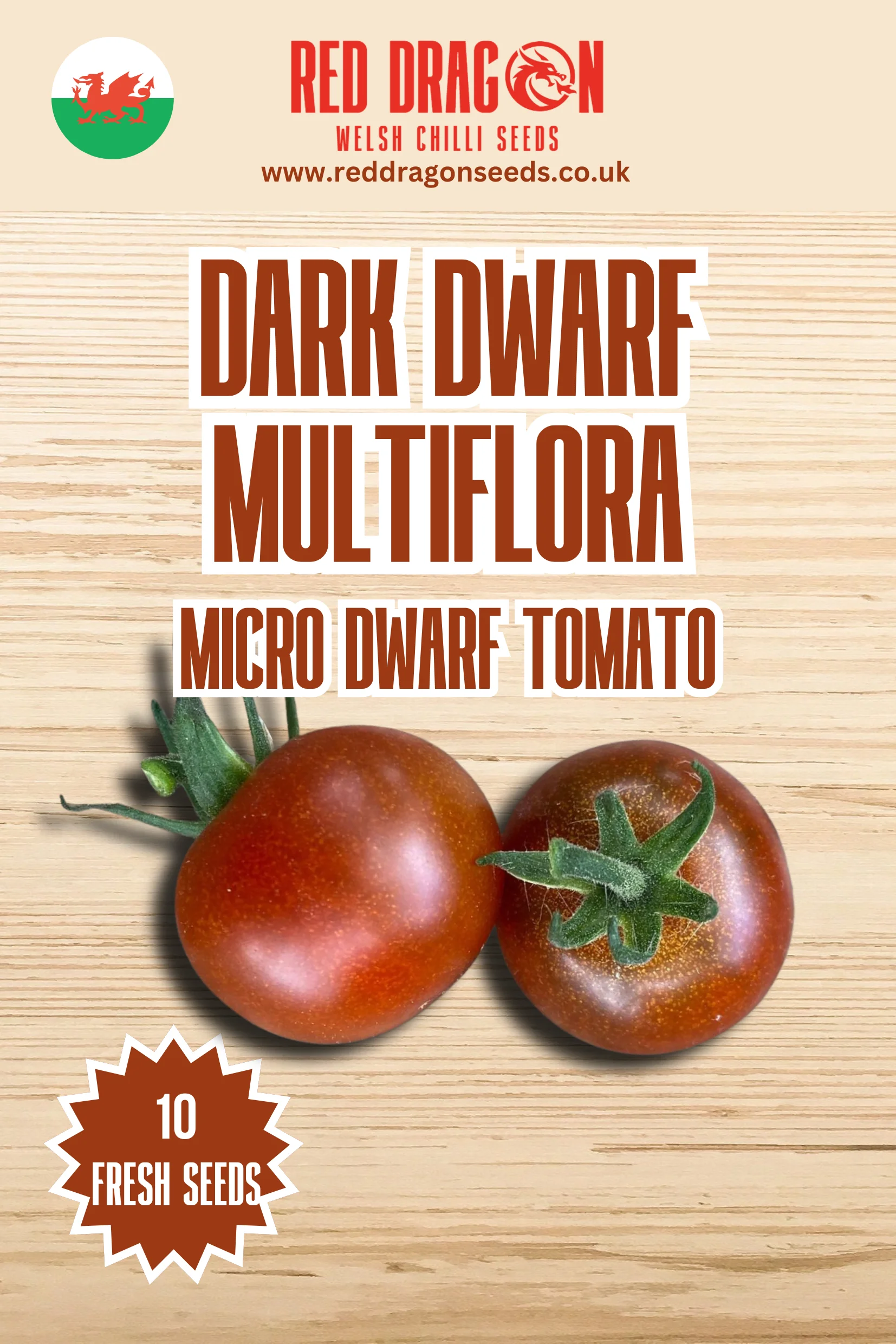 Dark Dwarf Multiflora Micro Dwarf Tomato Seeds