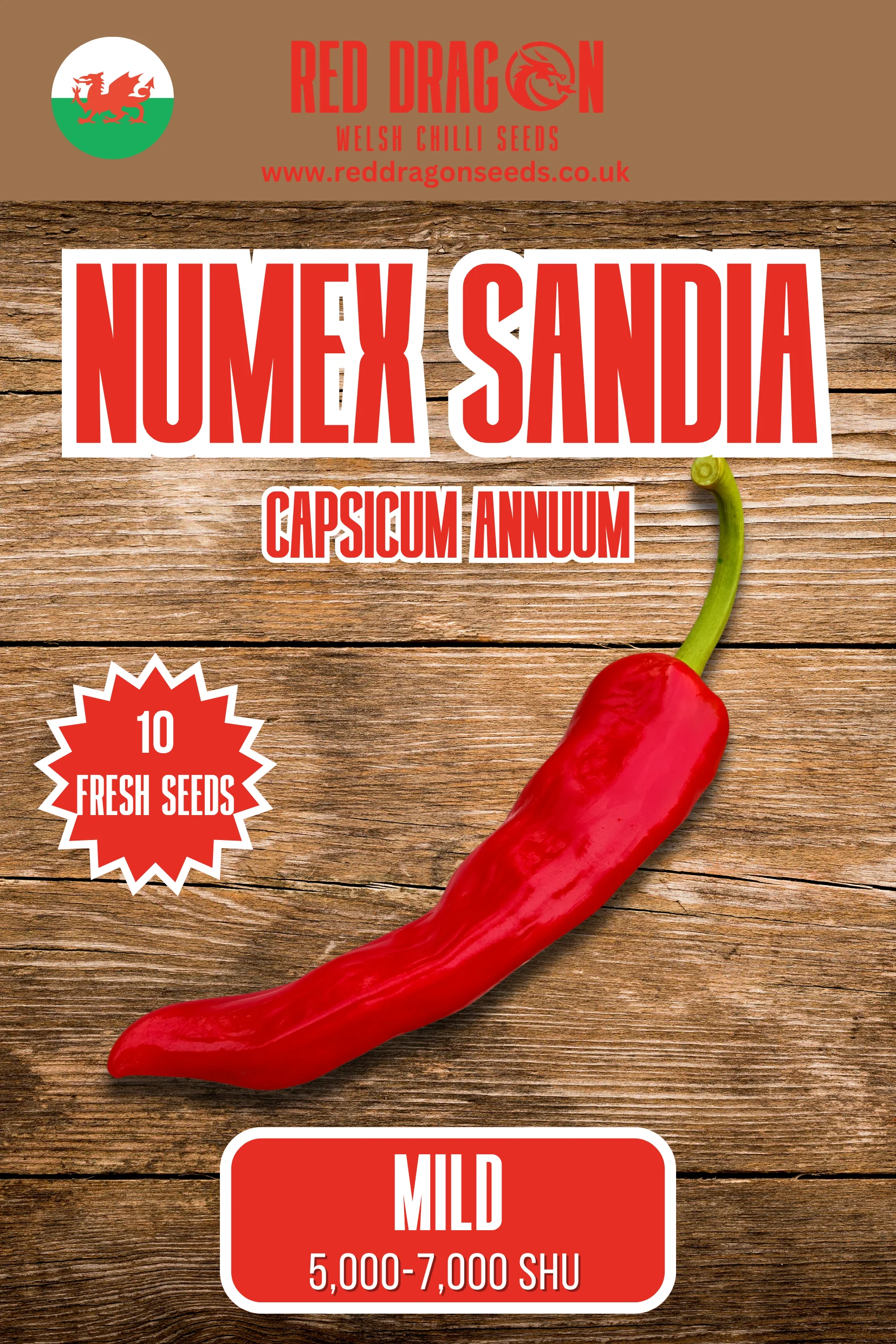 Numex Sandia Chilli Seeds