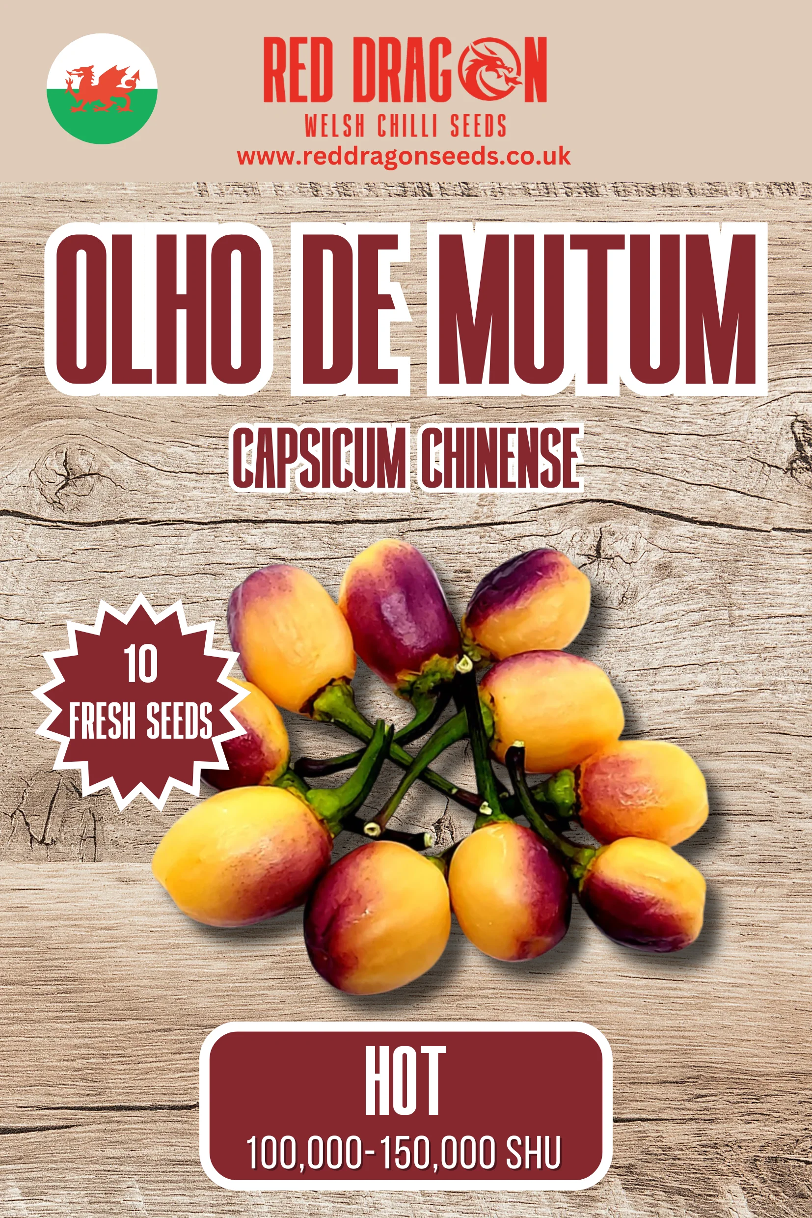 Olho de Mutum Chilli Seeds