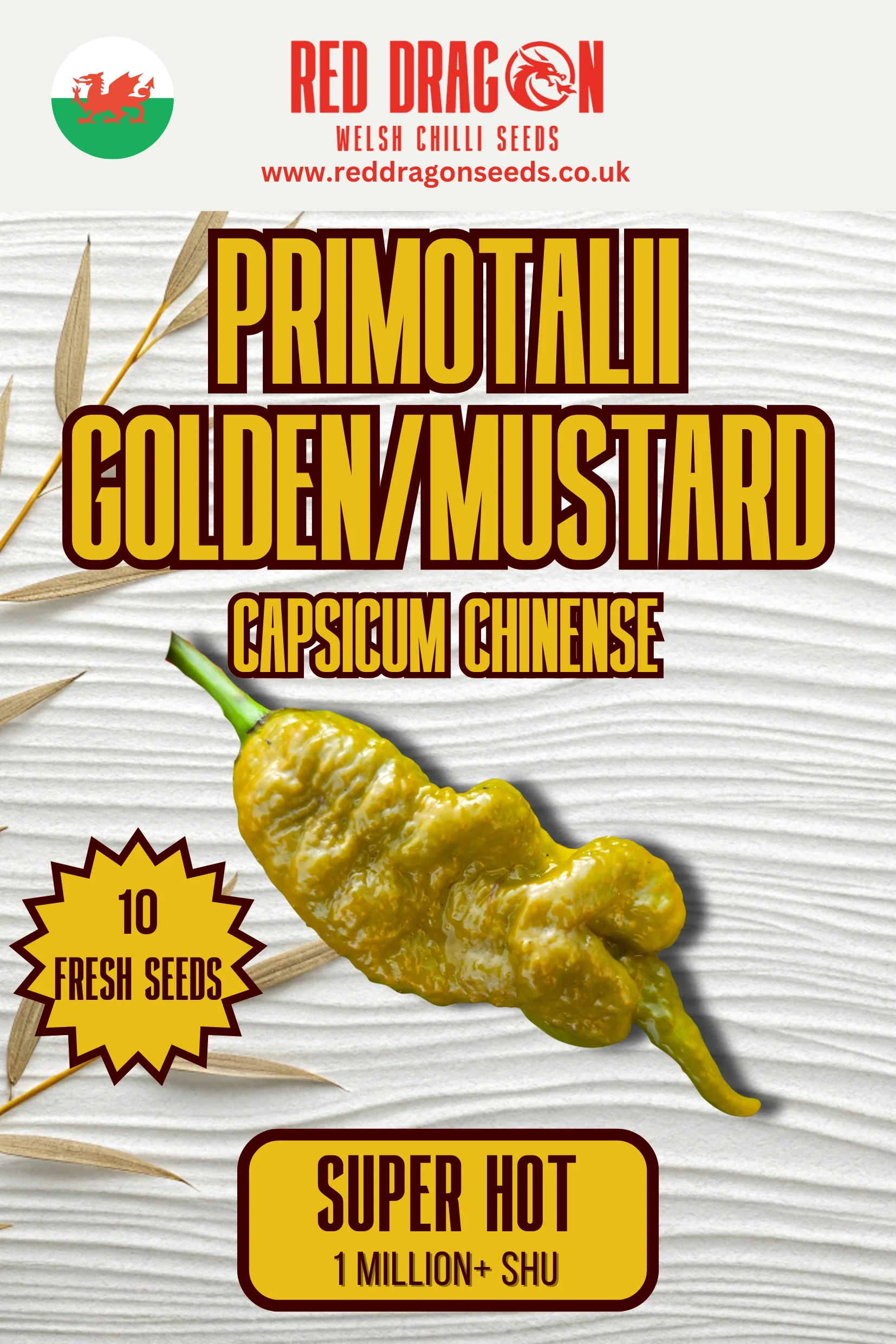 Primotalii Golden/ Mustard Chilli Seeds