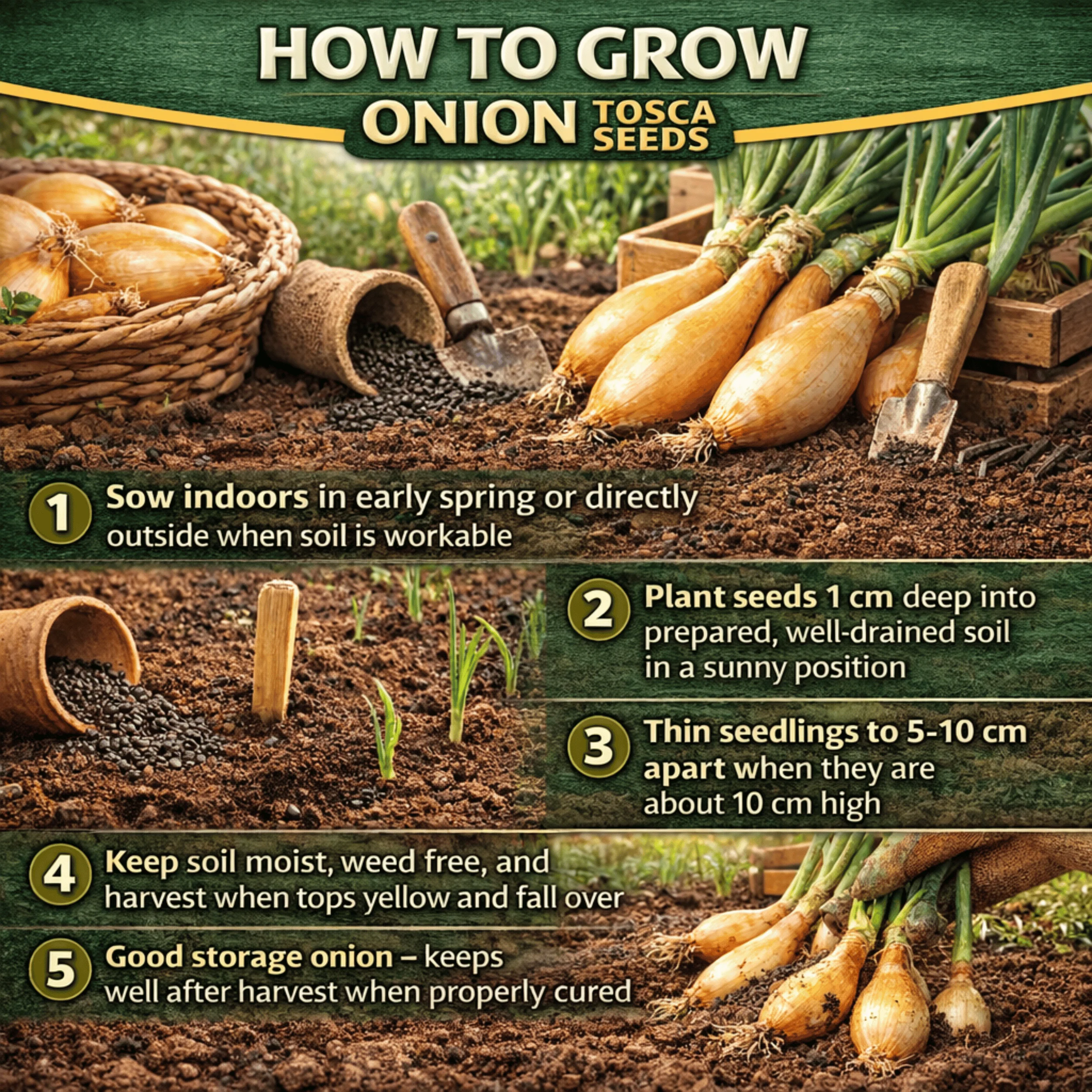 Tosca Onion Seeds - Image 3