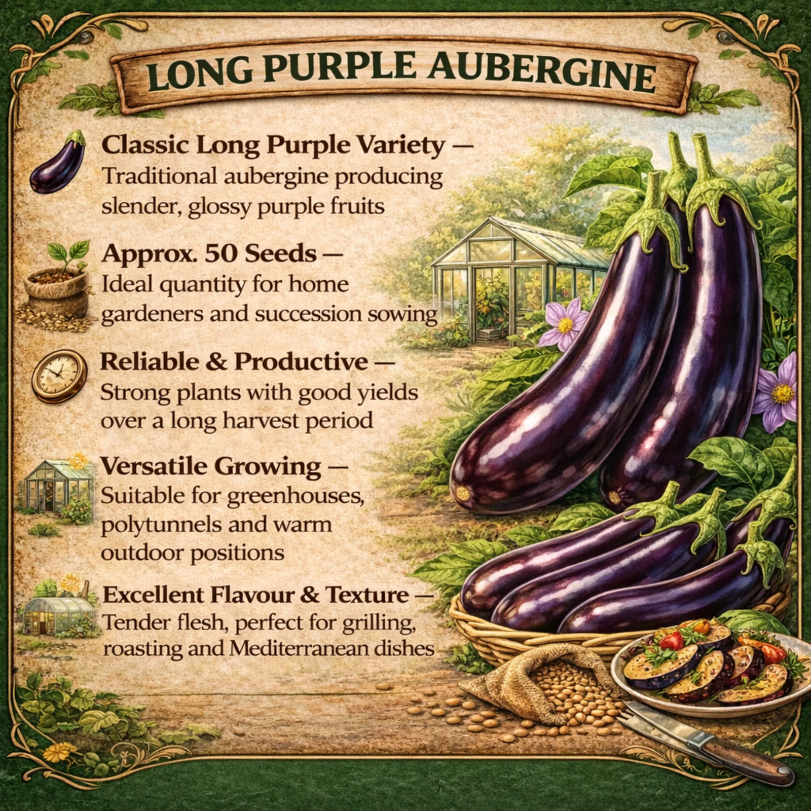 Long Purple Aubergine - Image 3