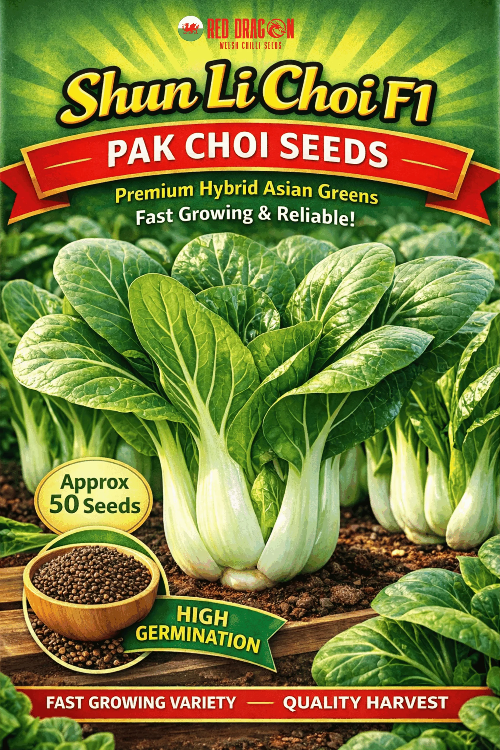 Shun Li Choi F1 Pak Choi seeds