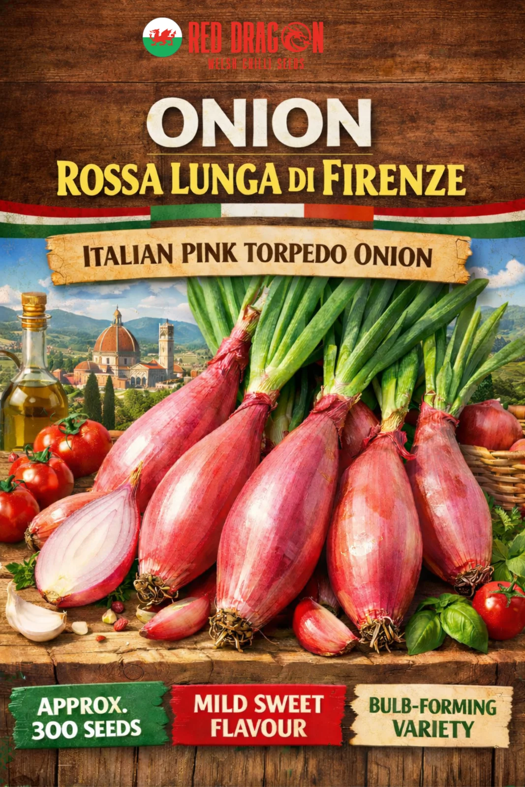 Russa Lunga Firenze Onion Seeds