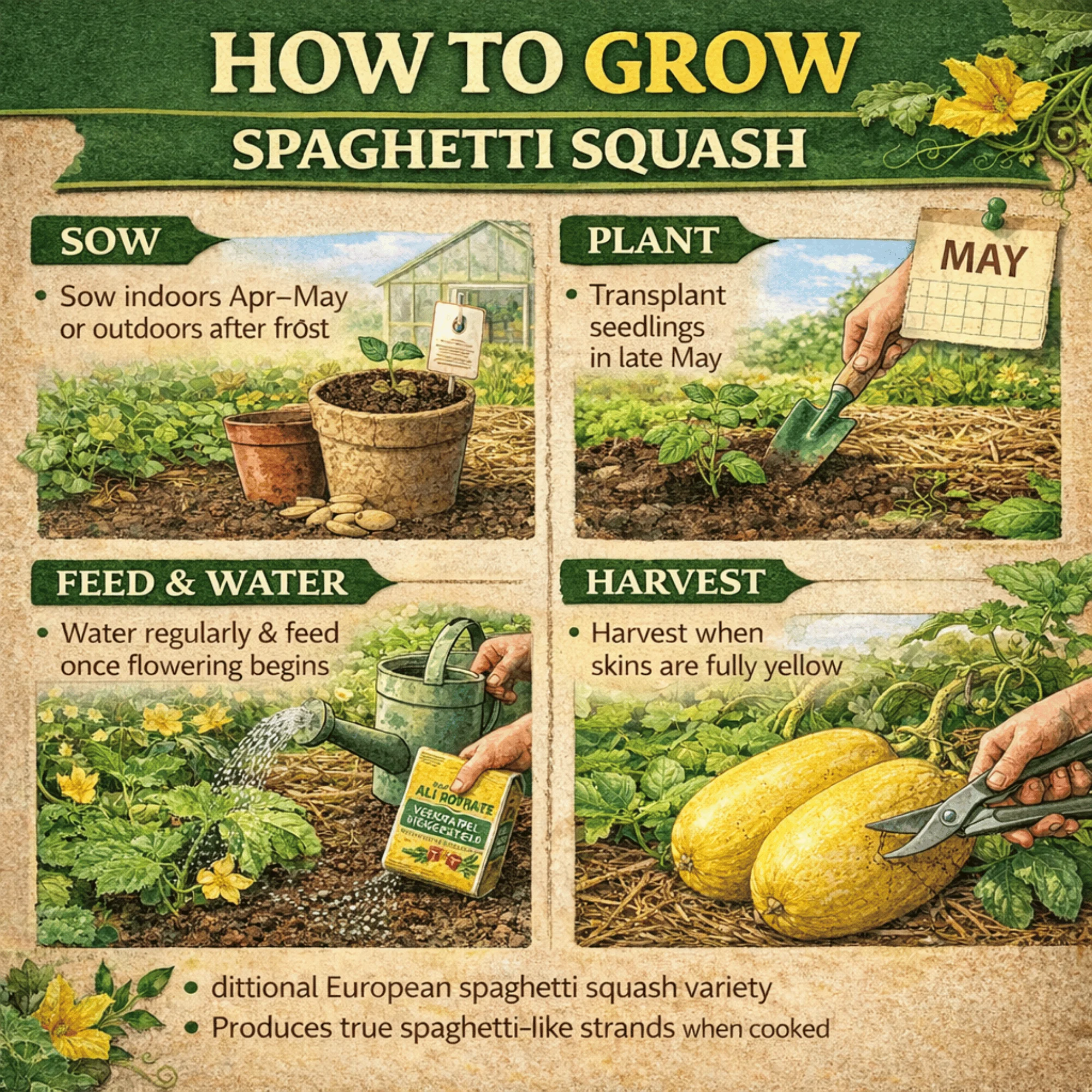 Spaghetti Squash Seeds - Image 3