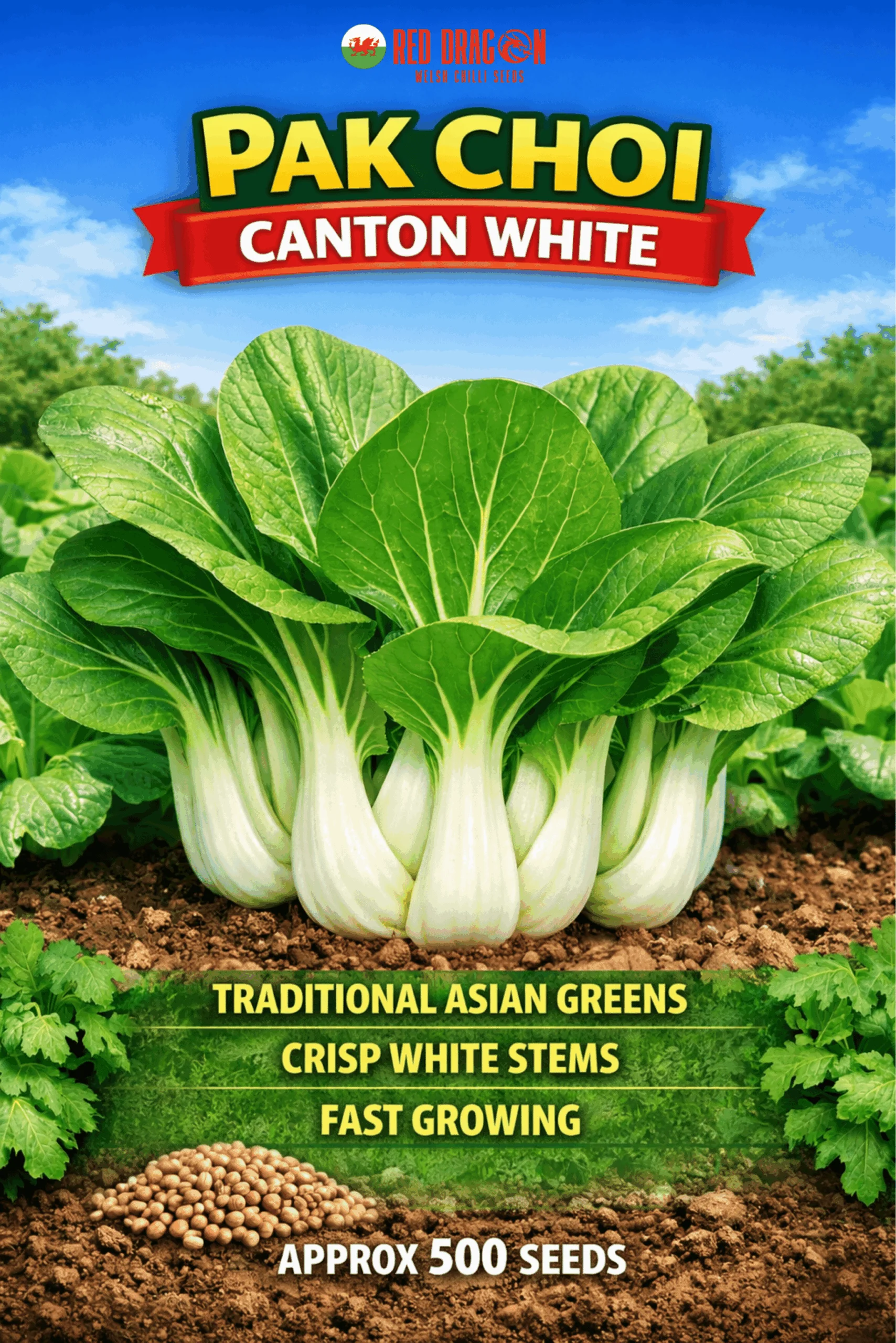 Canton White Pak Choi Seeds