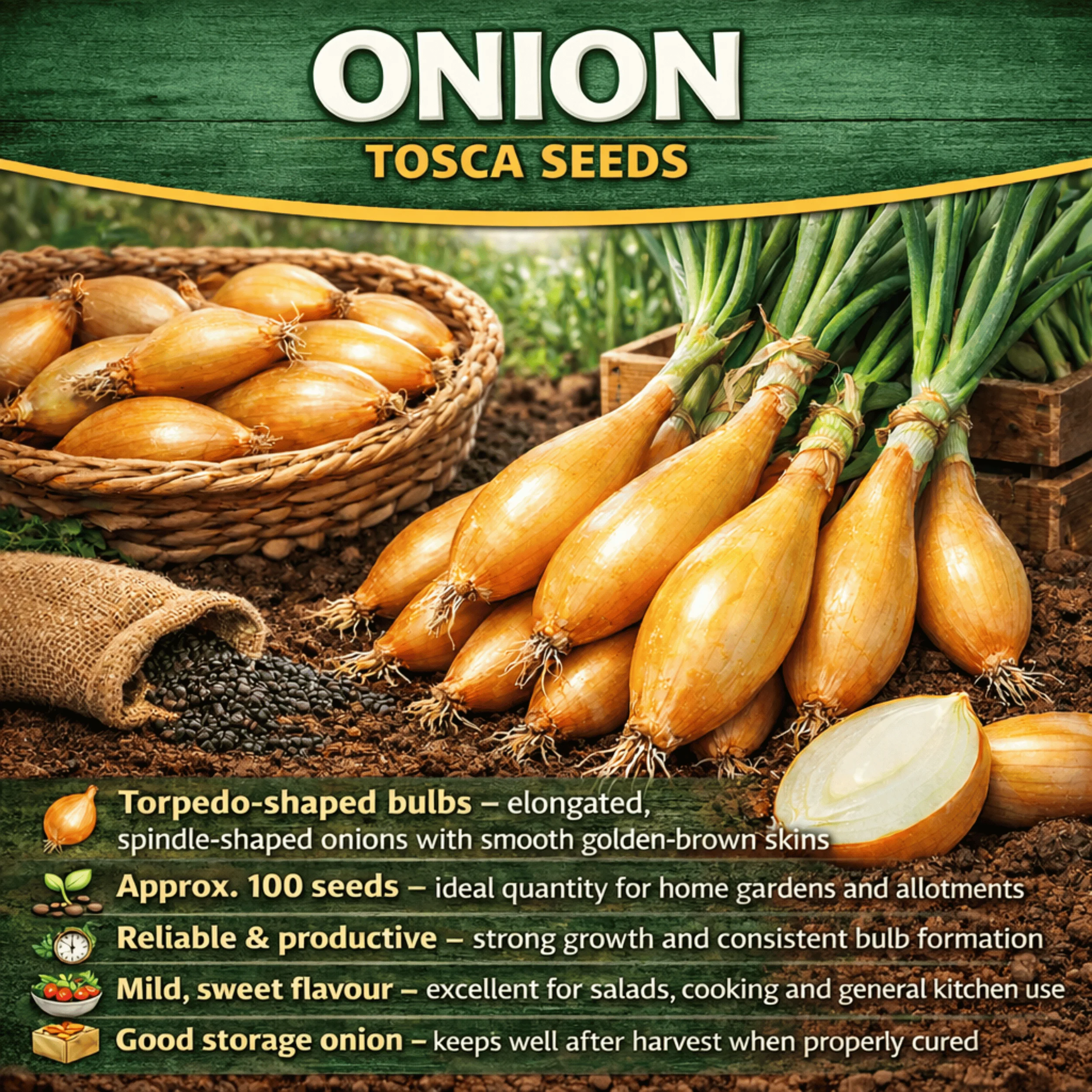 Tosca Onion Seeds - Image 2