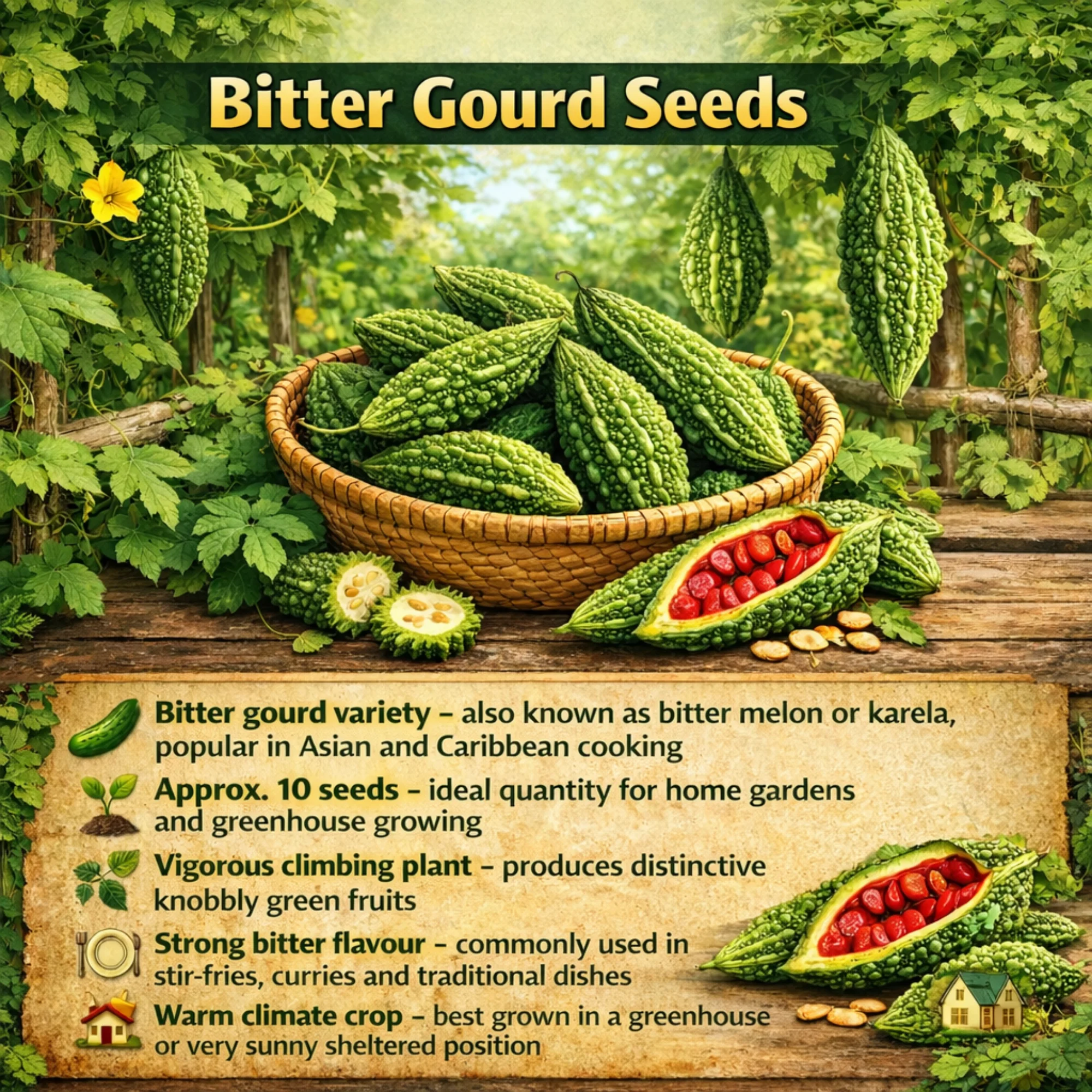 Bitter Gourd Naja Seeds - Image 2