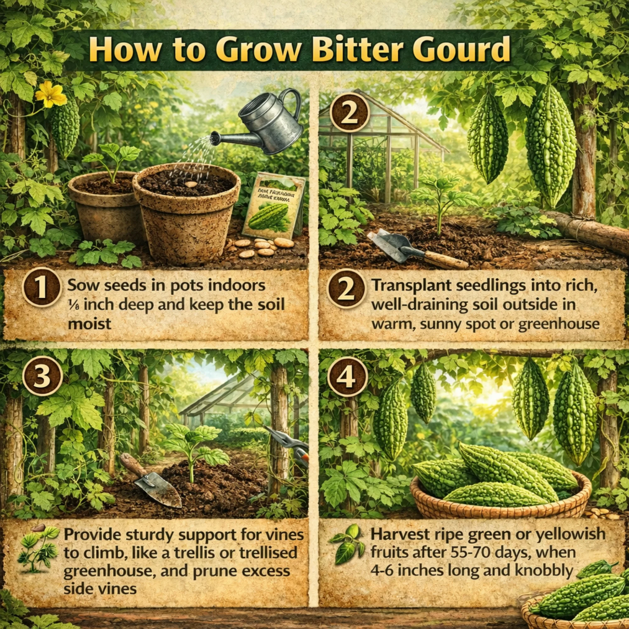 Bitter Gourd Naja Seeds - Image 3