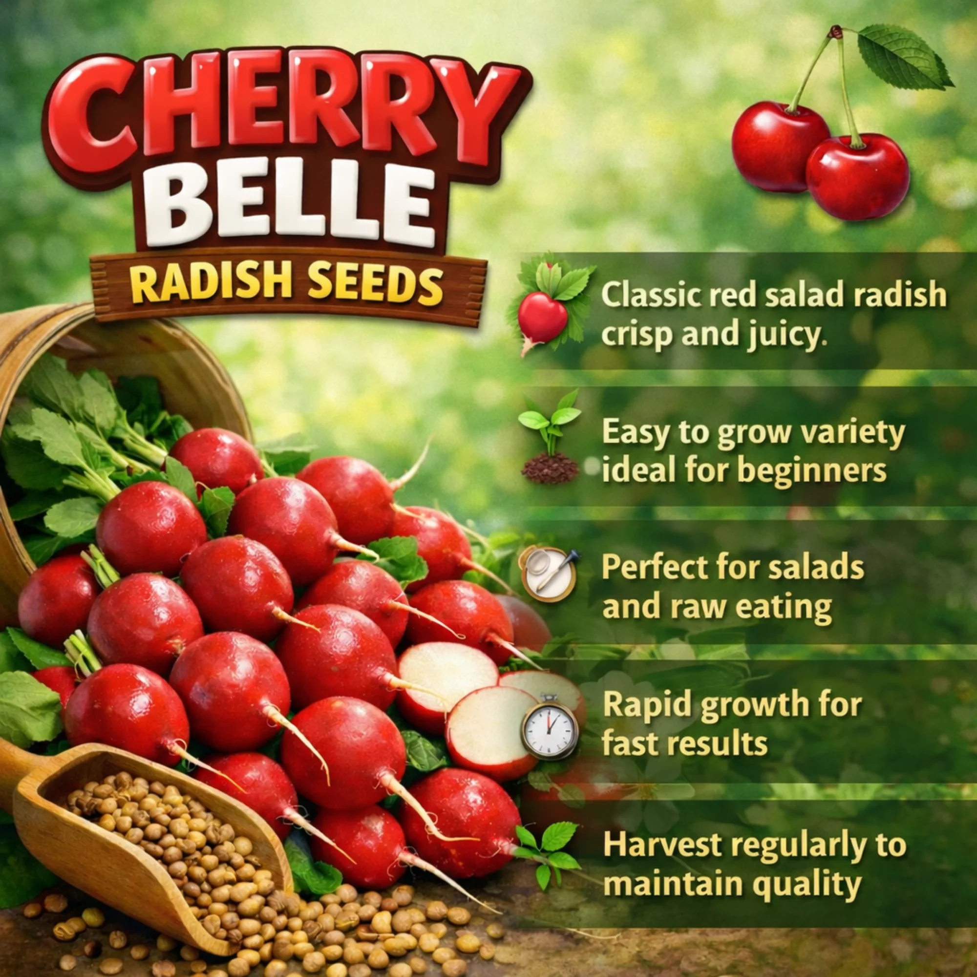 Cherry Belle Radish - Image 3