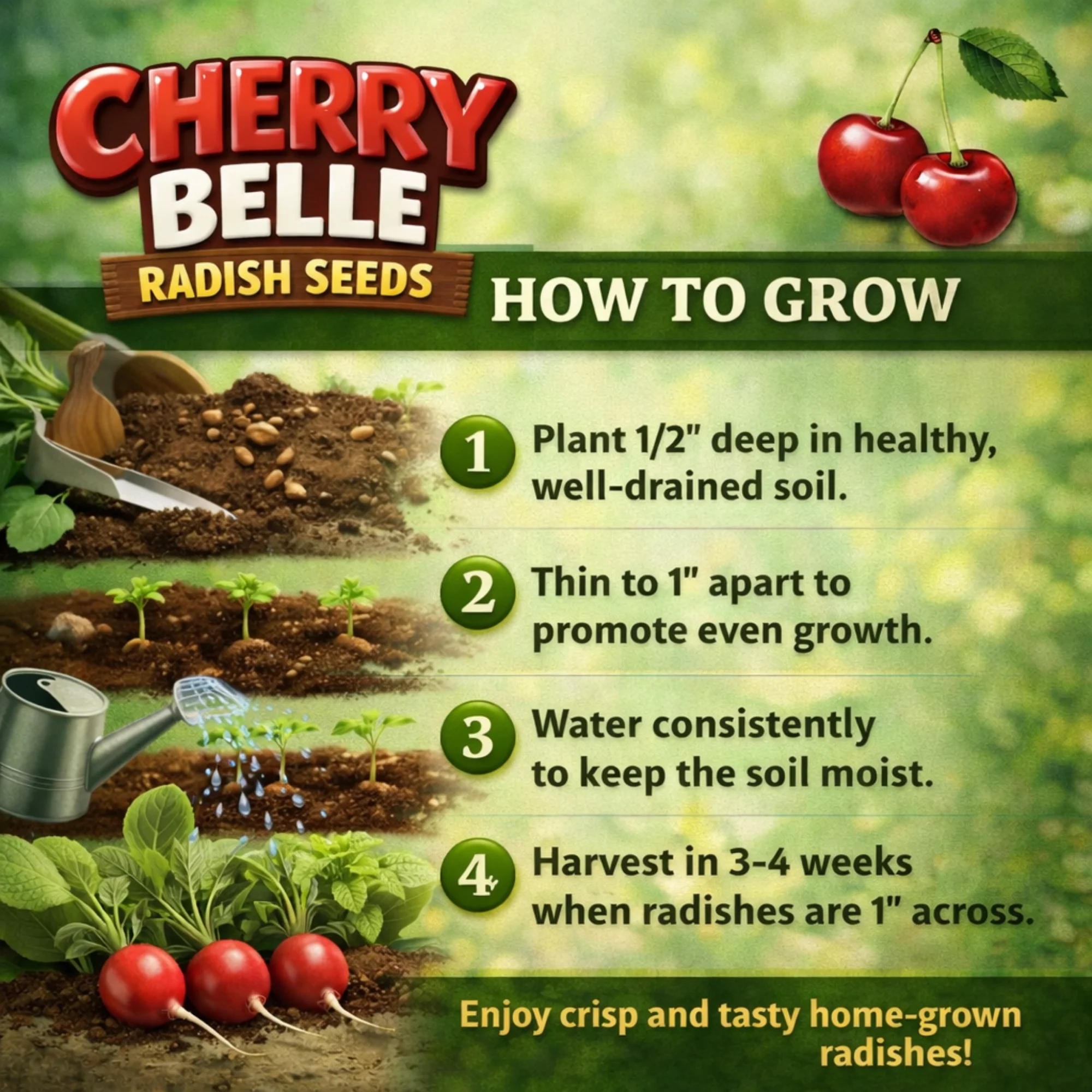 Cherry Belle Radish - Image 2