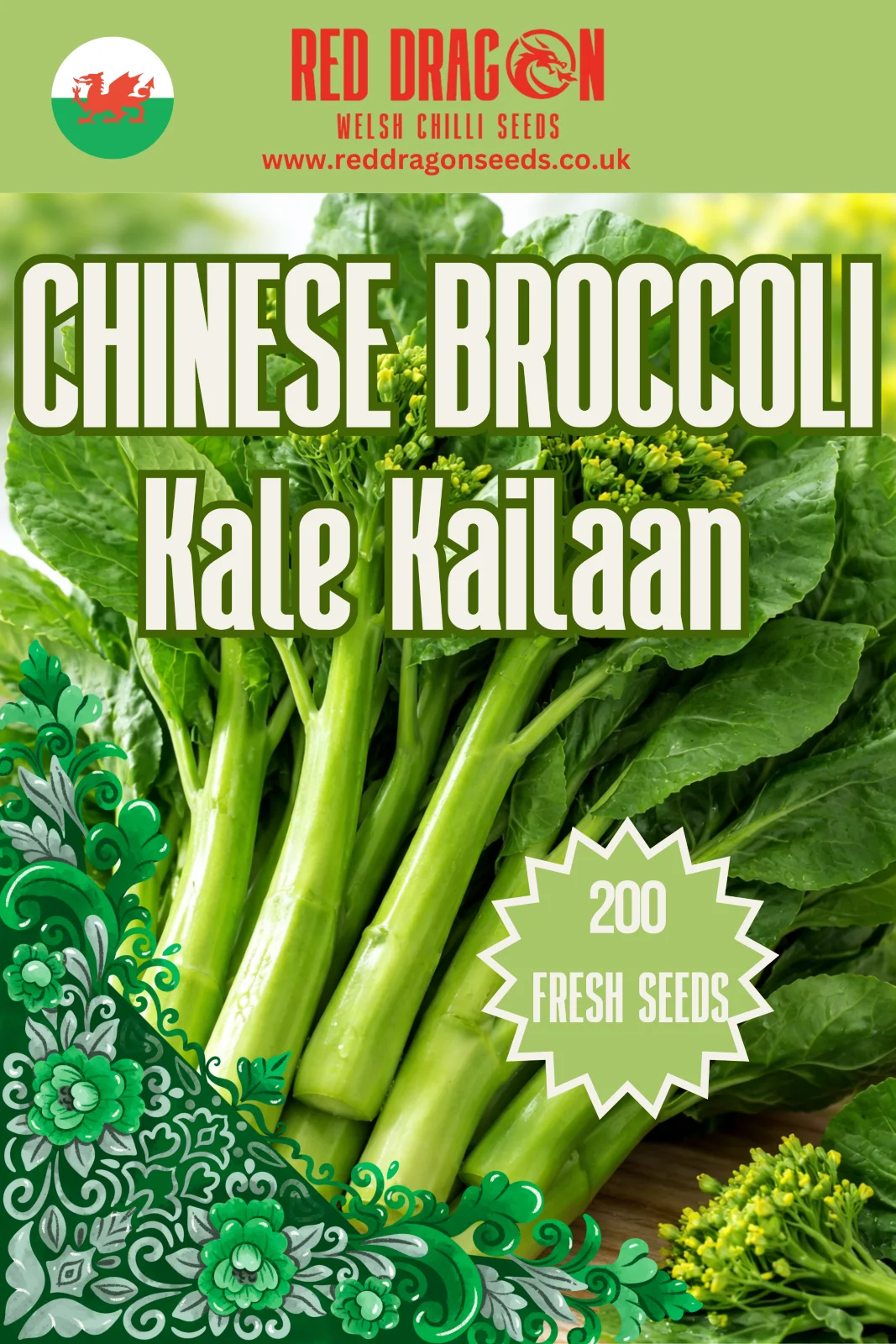 Chinese Broccoli Seeds (Kale Kailaan / Gai Lan)