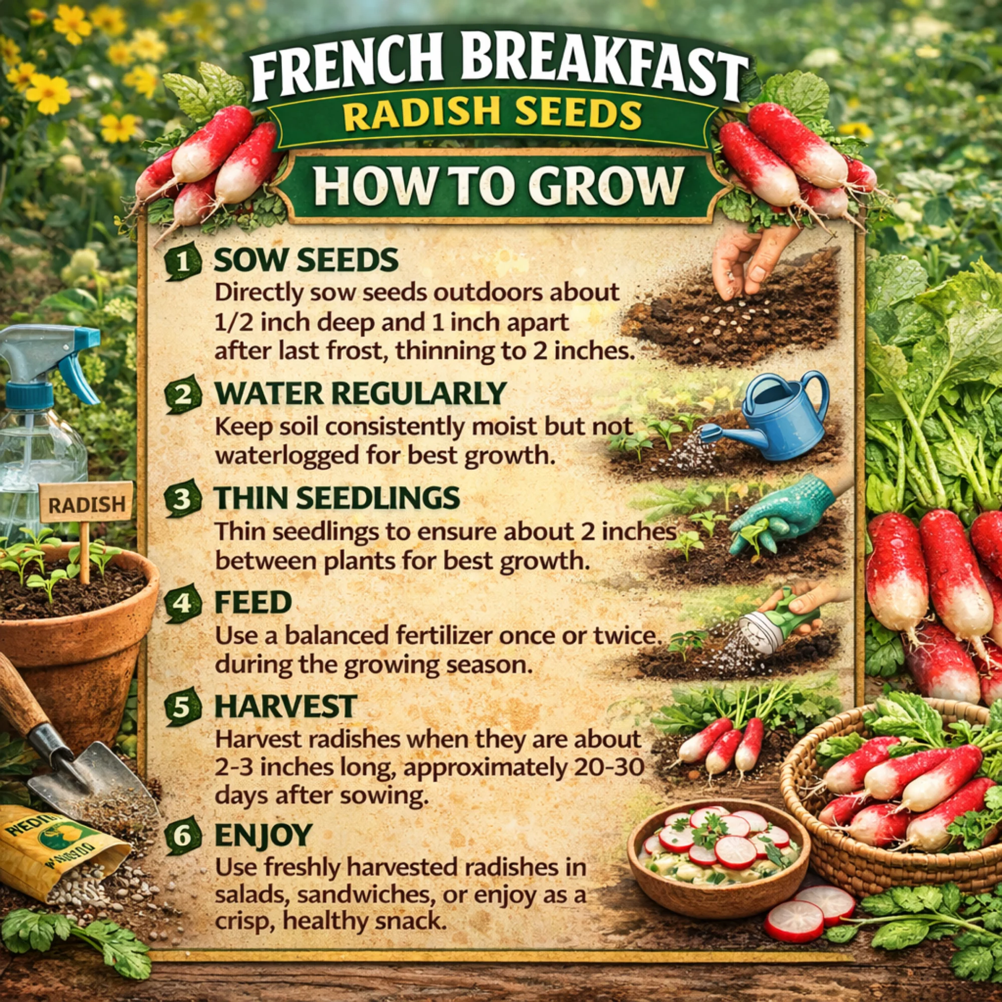 French Breakfast Radish - Image 3