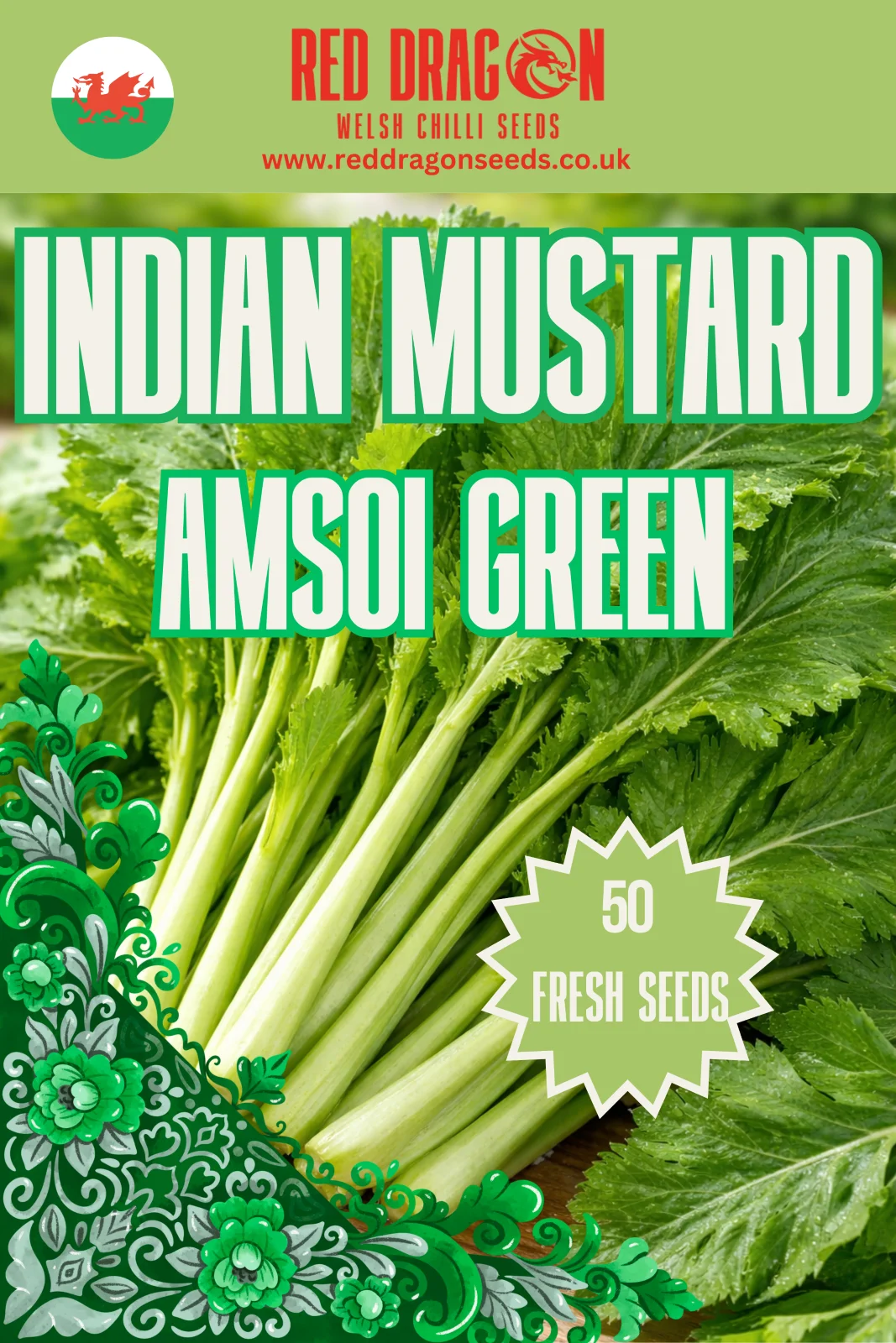 Indian Mustard - Amsoi Green